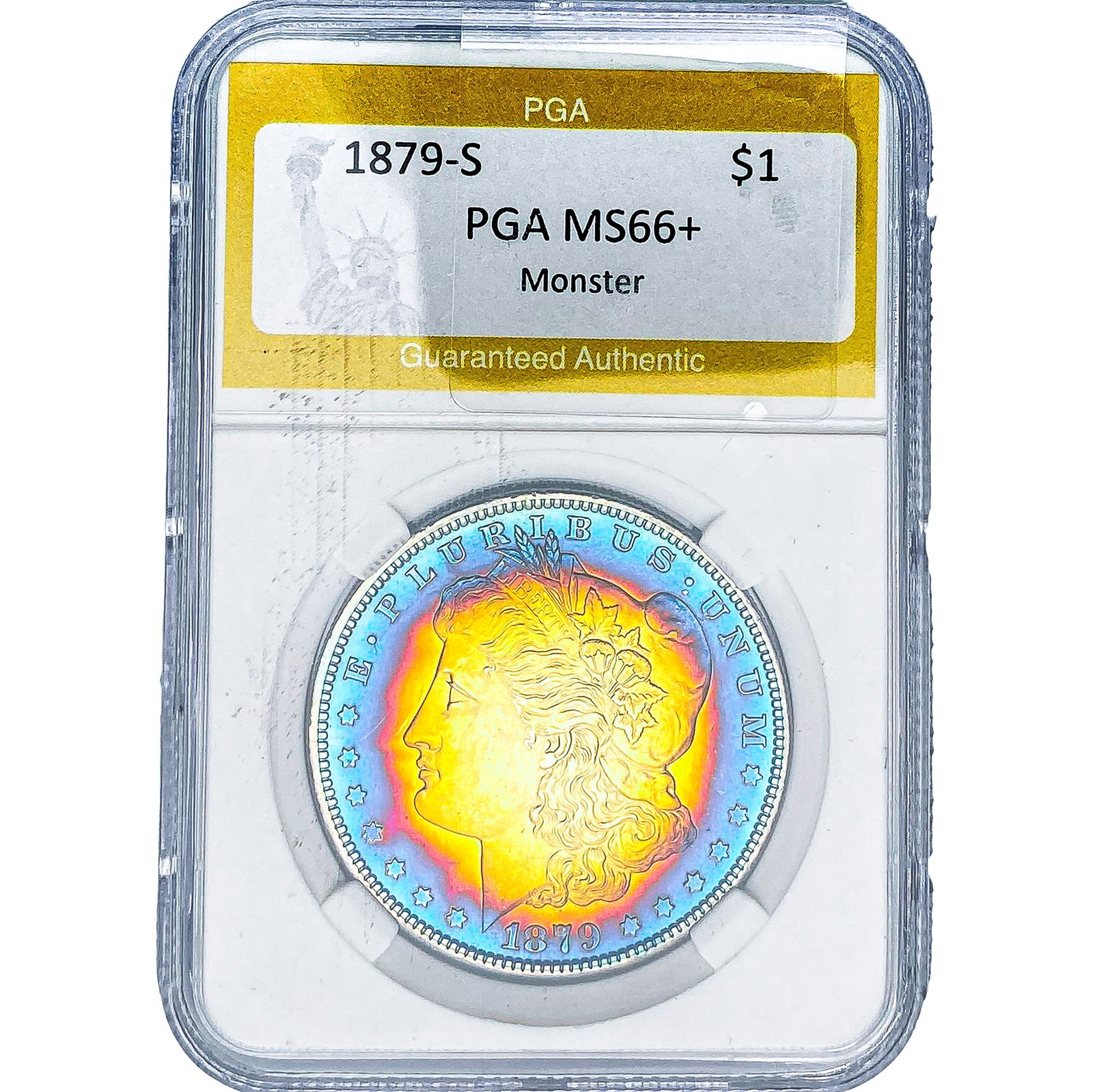 1879-S Morgan Silver Dollar PGA MS66+ Monster: 1879-S Morgan Silver Dollar PGA MS66+ Monster