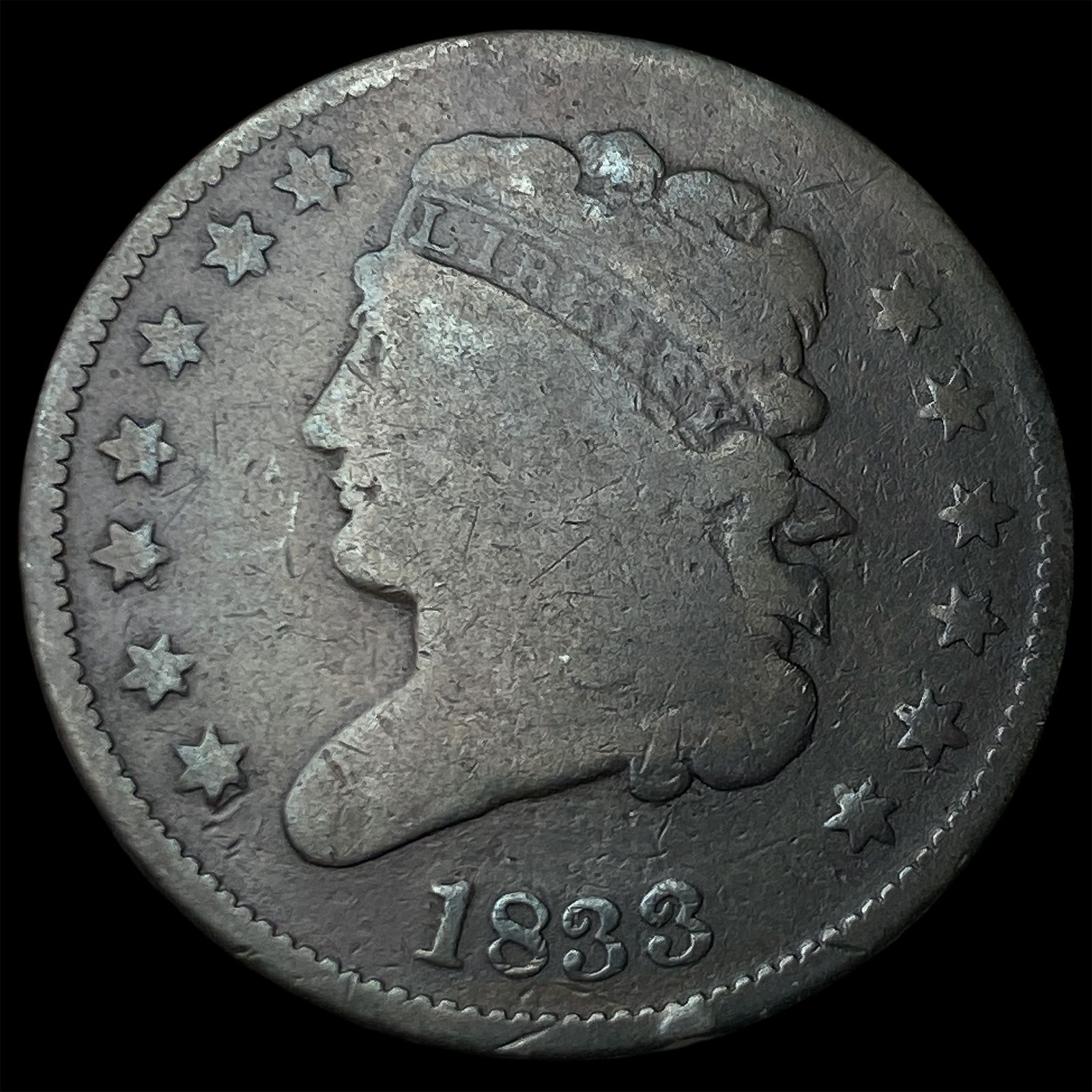 1833 Classic Head Half Cent HIGH GRADE: 1833 Classic Head Half Cent HIGH GRADE