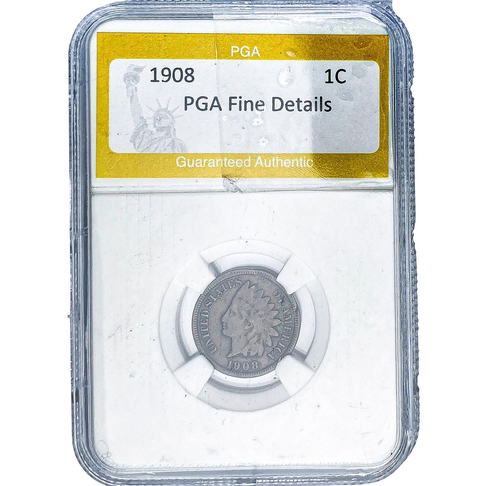 1908 Indian Head Cent PGA Fine Details: 1908 Indian Head Cent PGA Fine Details