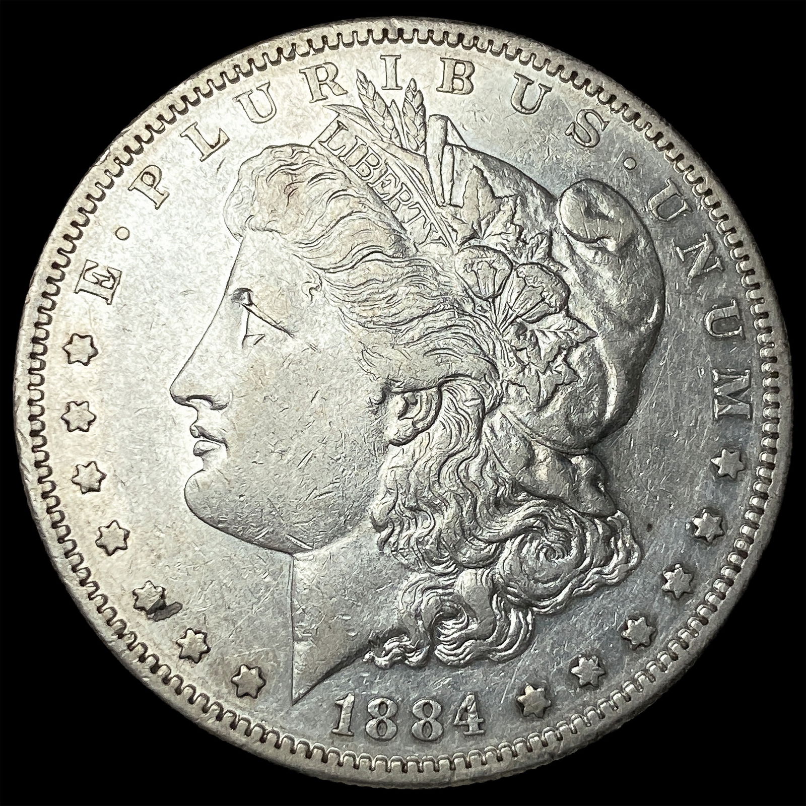 1884-S Silver Morgan Dollar CLOSELY UNCIRCULATED: 1884-S Silver Morgan Dollar CLOSELY UNCIRCULATED
