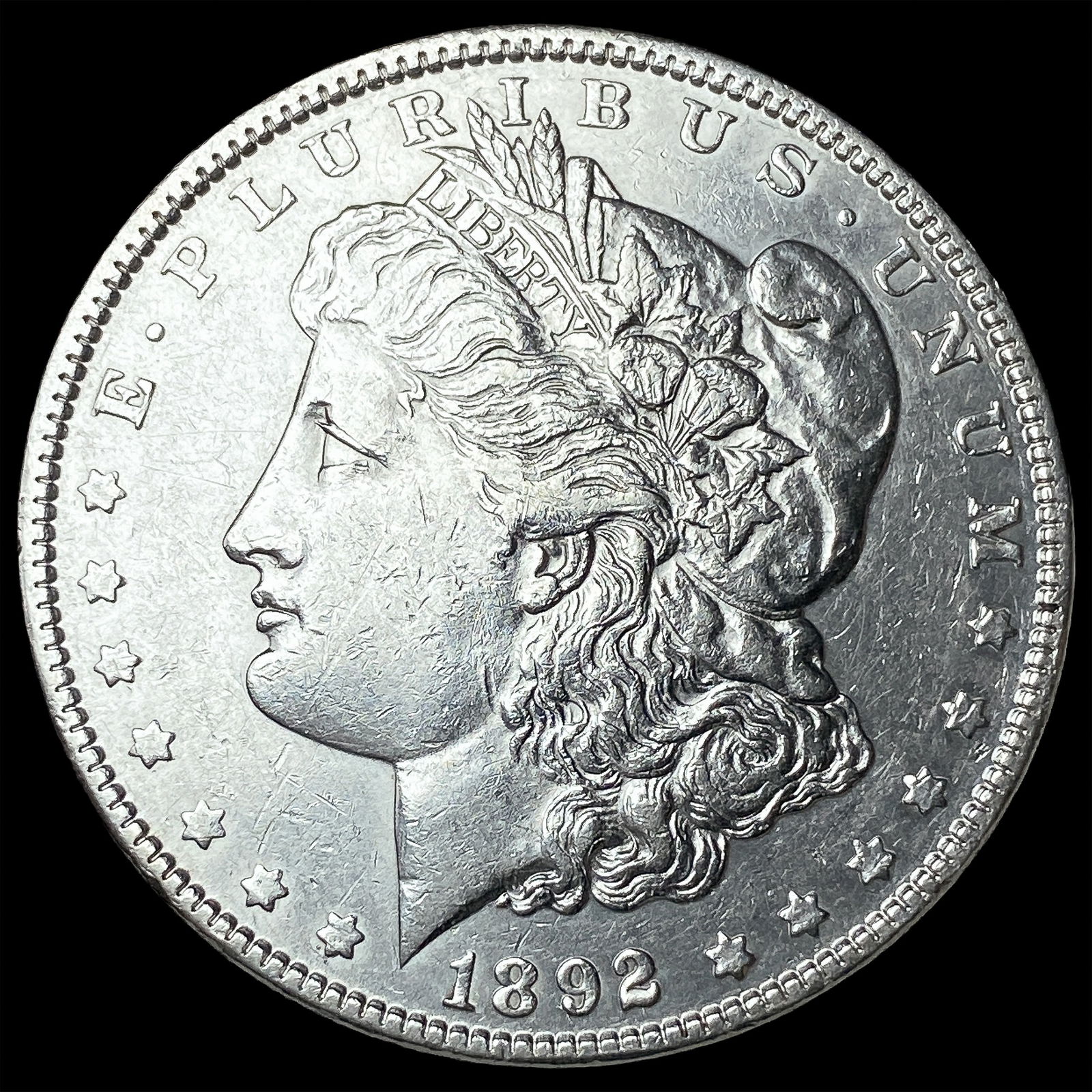 1892 Silver Morgan Dollar CHOICE AU: 1892 Silver Morgan Dollar CHOICE AU