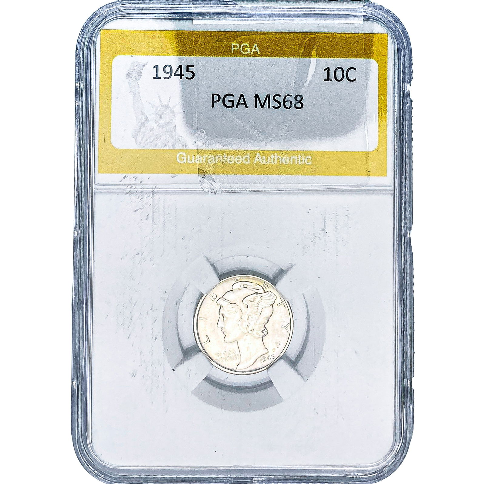 1945 Mercury Silver Dime PGA MS68: 1945 Mercury Silver Dime PGA MS68