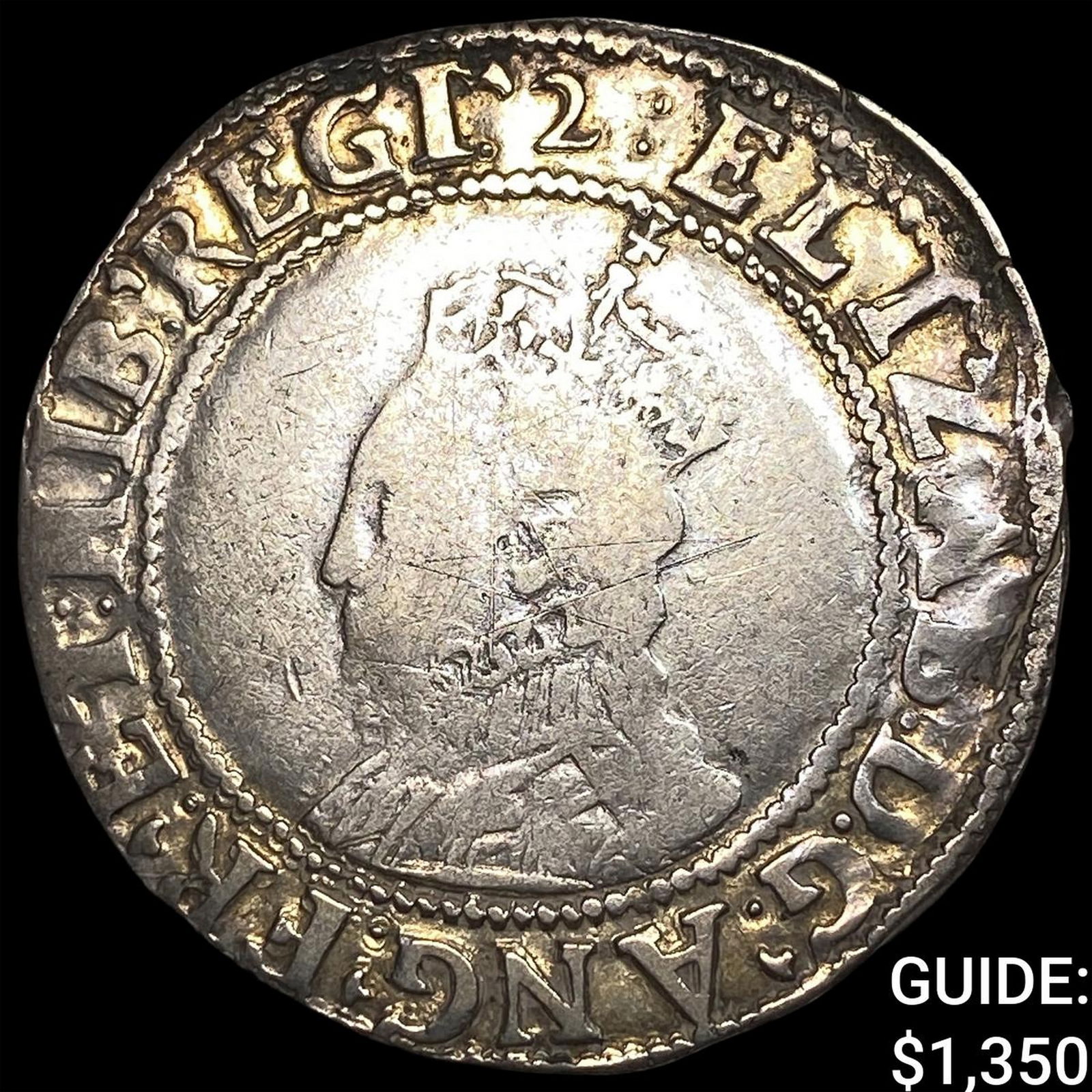 Medieval England Elizabeth I 1558-1603 Silver Shilling HIGH GRADE: Medieval England Elizabeth I 1558-1603 Silver Shilling HIGH GRADE