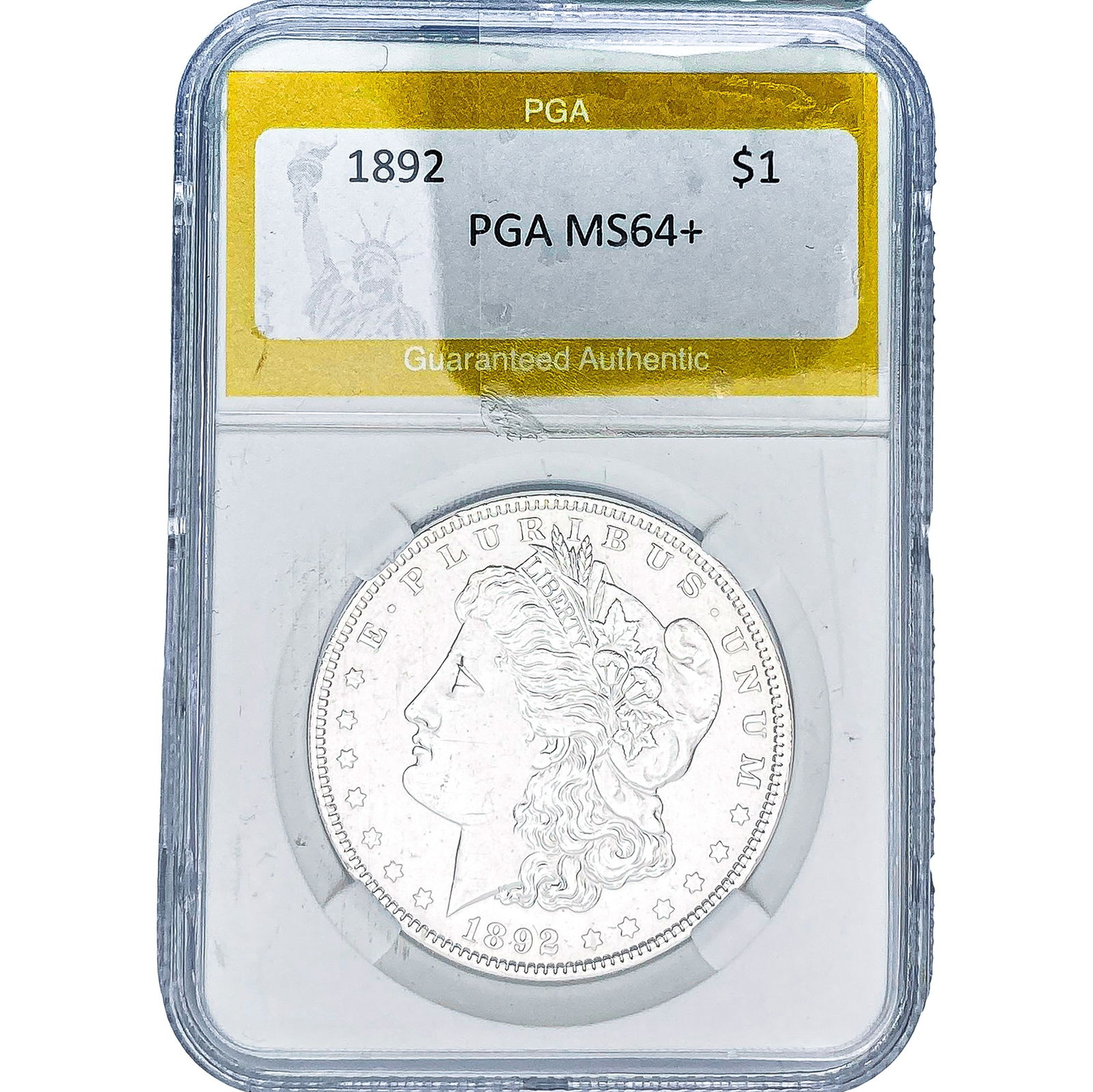 1892 Morgan Silver Dollar PGA MS64+: 1892 Morgan Silver Dollar PGA MS64+