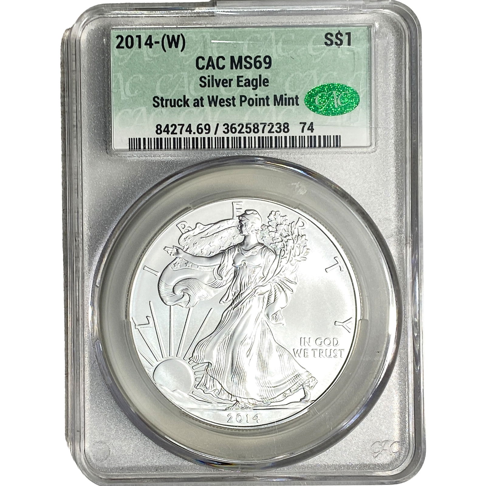 2014-[W] Silver Eagle CAC MS69 (1 of 2)