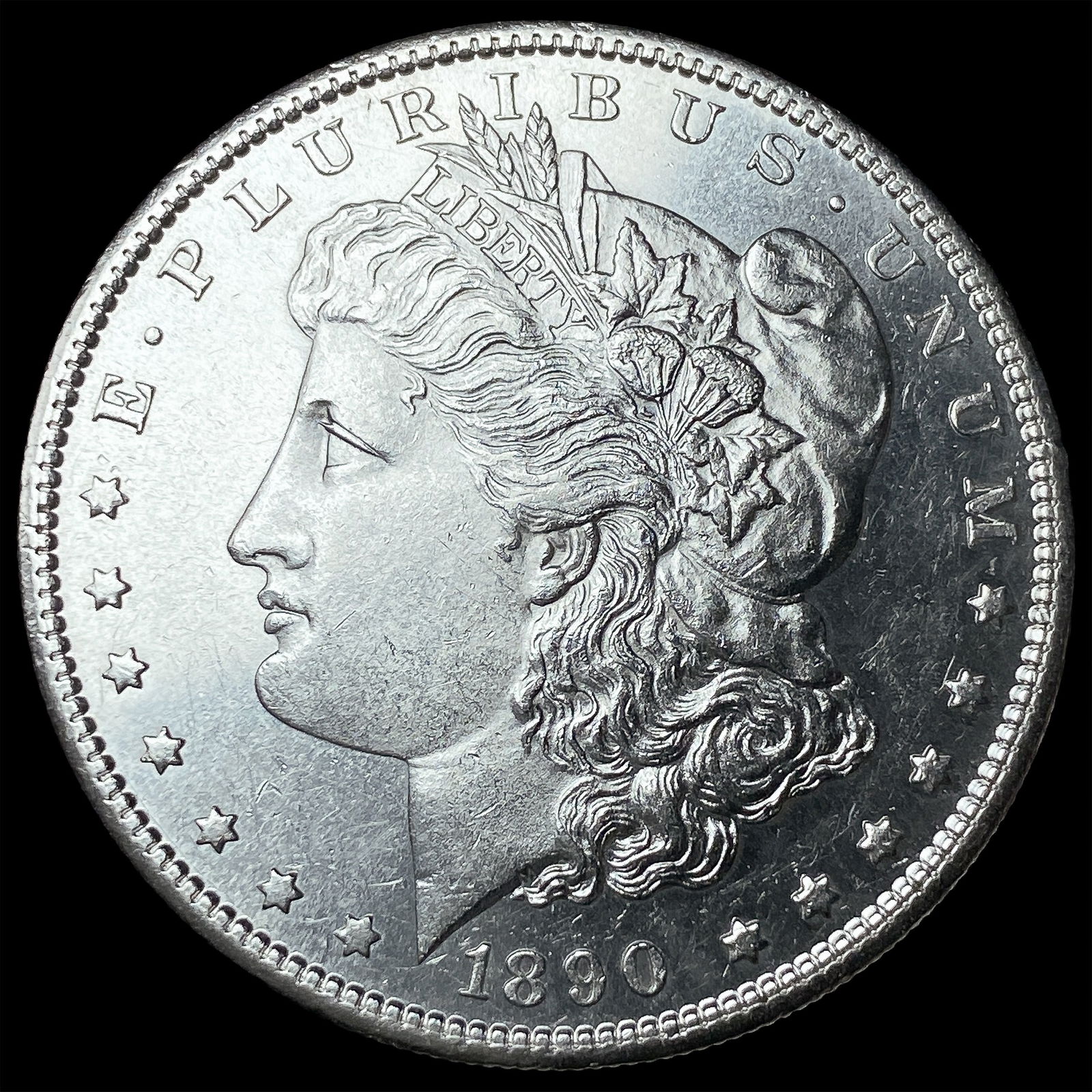 1890-S Silver Morgan Dollar CHOICE BU: 1890-S Silver Morgan Dollar CHOICE BU