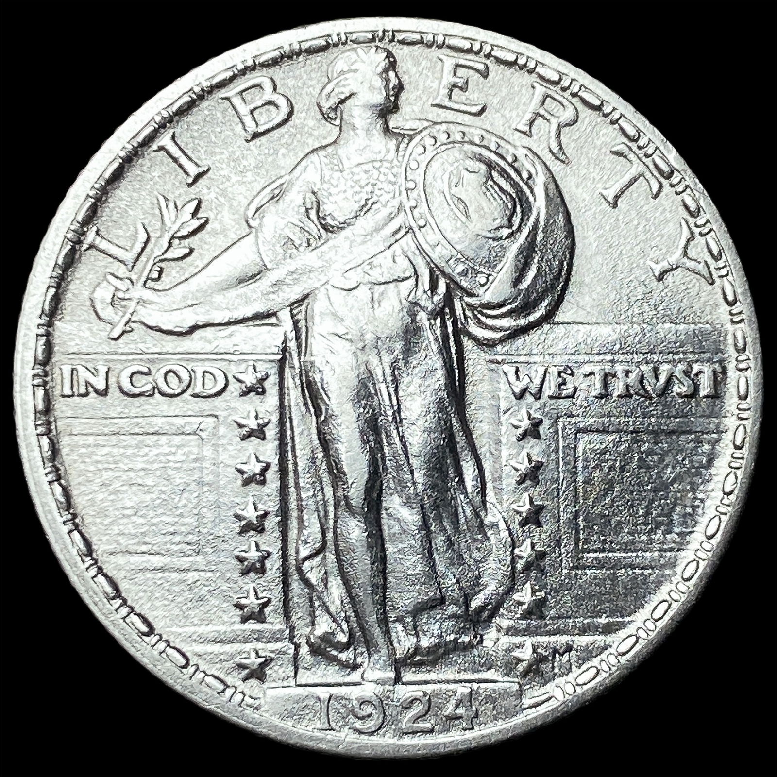 1924 Standing Liberty Silver Quarter CHOICE BU: 1924 Standing Liberty Silver Quarter CHOICE BU