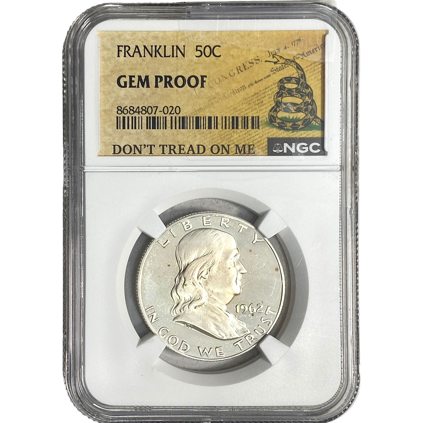 1962 Franklin Half Dollar NGC GEM PROOF (1 of 2)