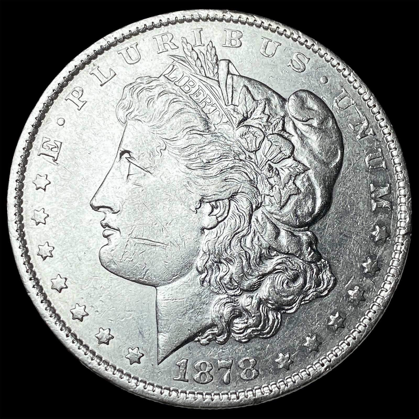 1878 Silver Morgan Dollar CHOICE AU: 1878 Silver Morgan Dollar CHOICE AU
