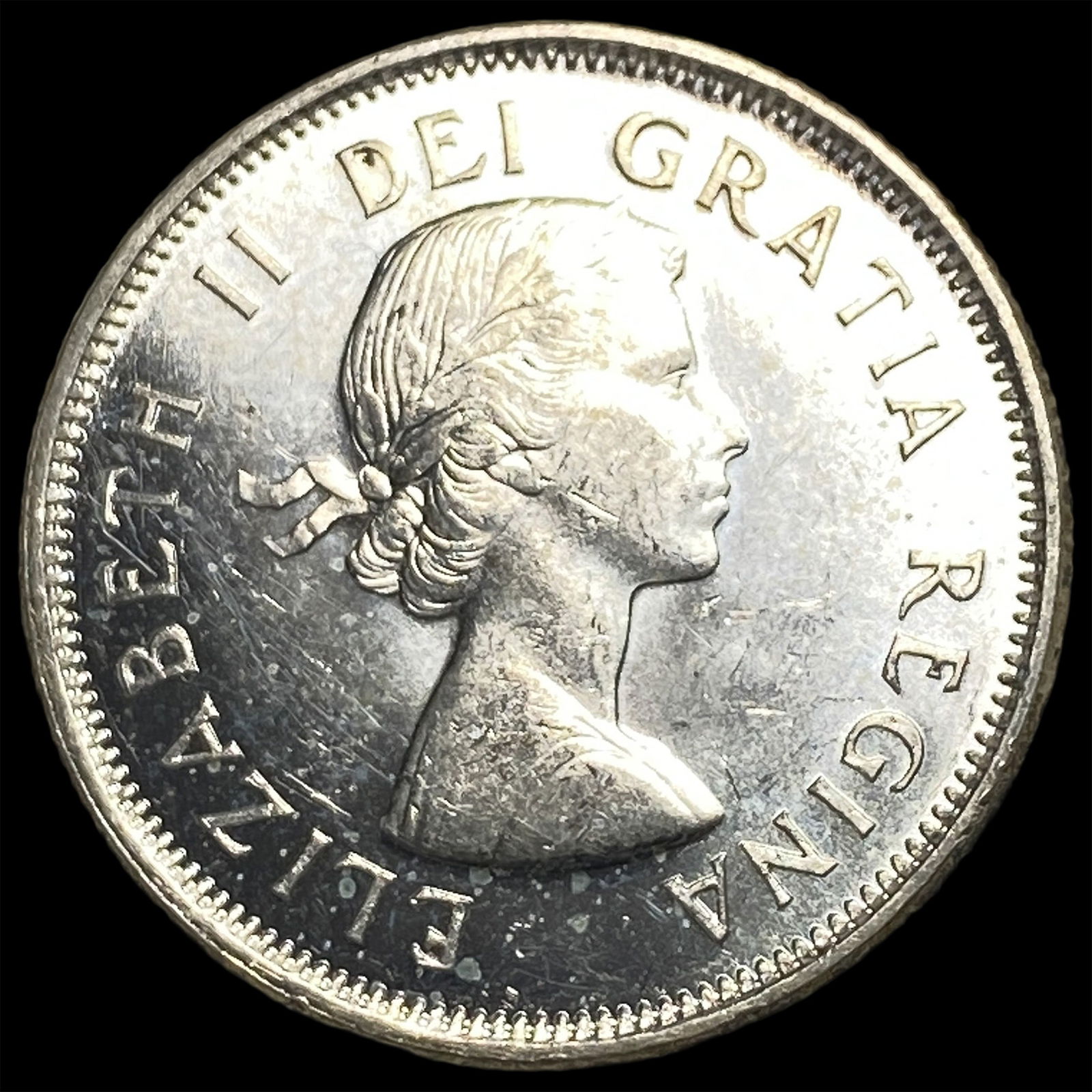 1960 Canada Silver 25 Cents CHOICE AU (1 of 2)
