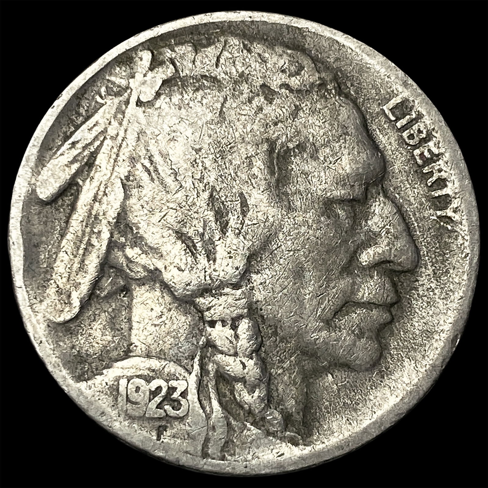 1923-S Buffalo Nickel NEARLY UNCIRCULATED: 1923-S Buffalo Nickel NEARLY UNCIRCULATED
