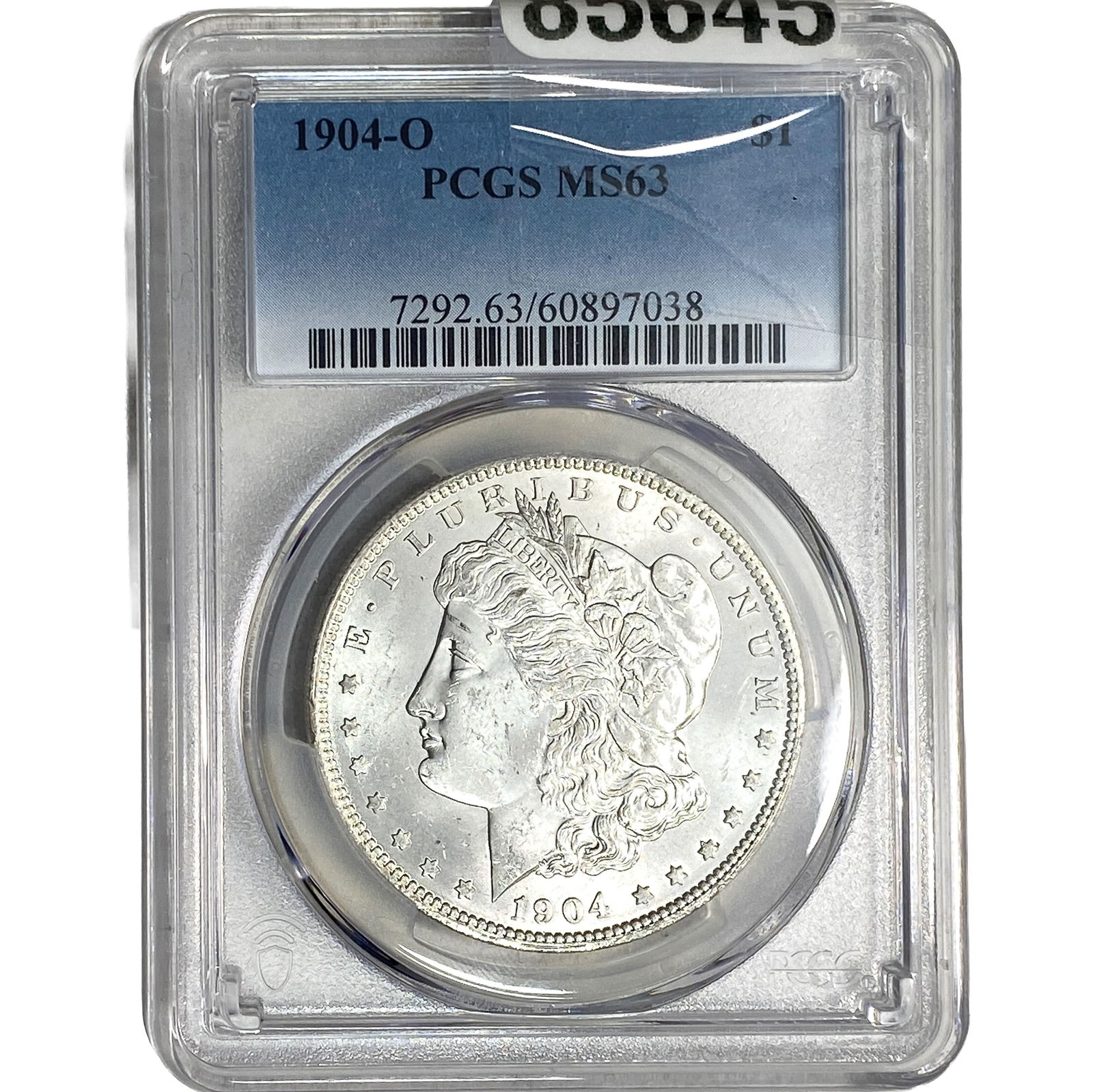 1904-O Morgan Silver Dollar PCGS MS63: 1904-O Morgan Silver Dollar PCGS MS63