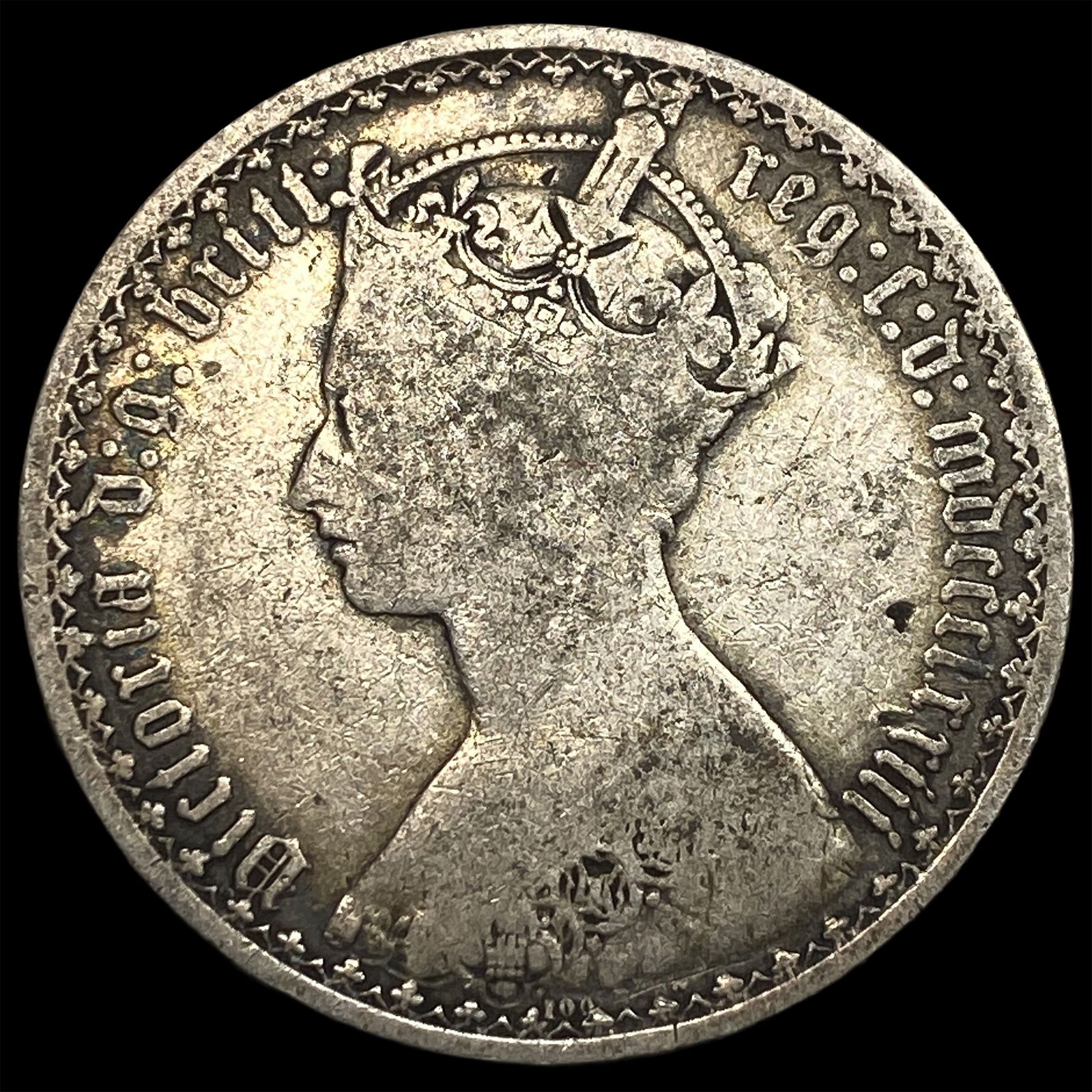 1873 Great Britain Silver Florin NEARLY UNCIRCULATED: 1873 Great Britain Silver Florin NEARLY UNCIRCULATED