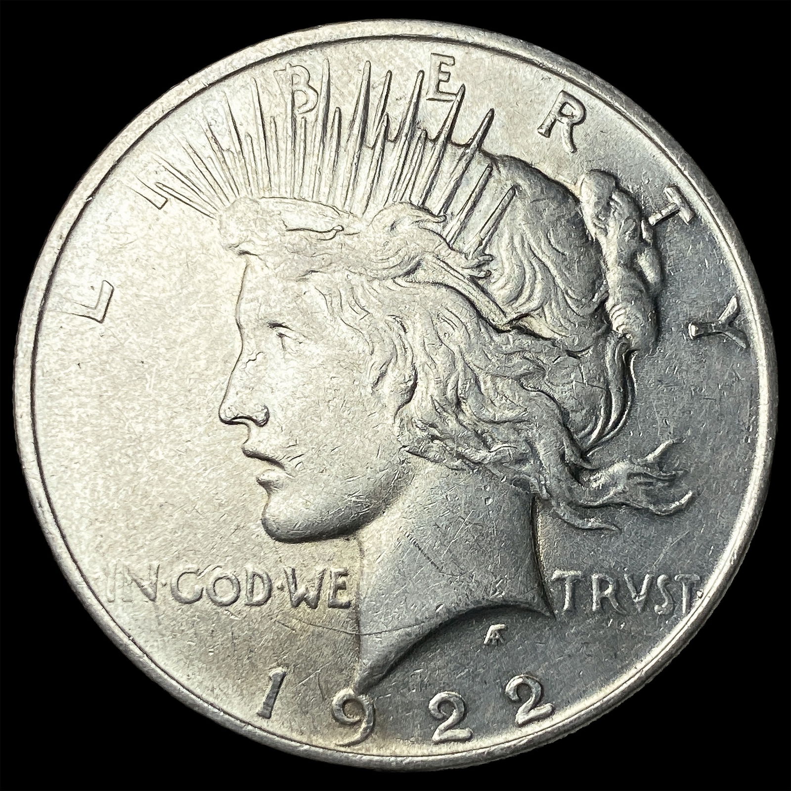1922 Silver Peace Dollar CLOSELY UNCIRCULATED: 1922 Silver Peace Dollar CLOSELY UNCIRCULATED