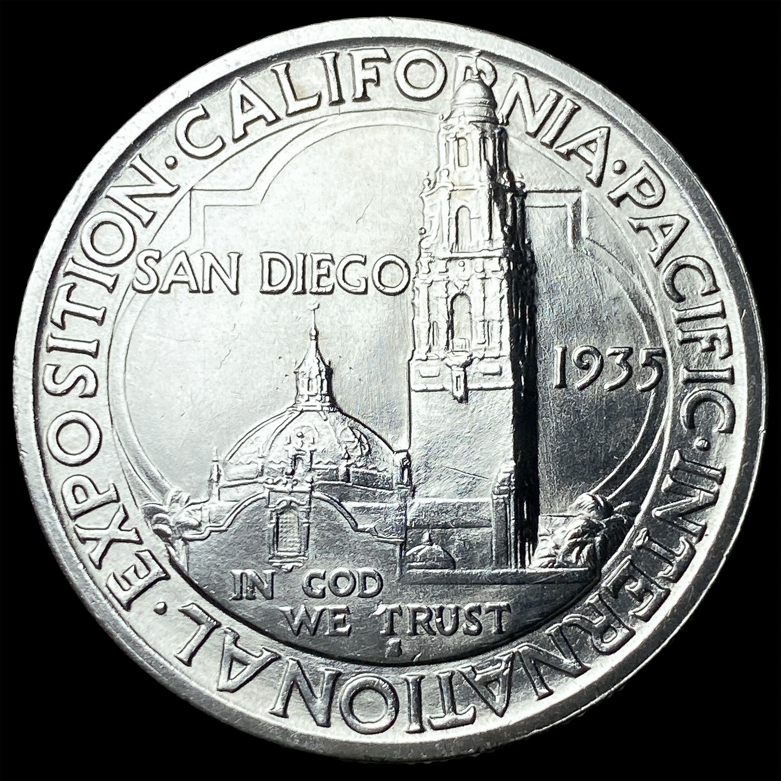 1935 Silver Half Dollar California-Pacific Expo GEM BU: 1935 Silver Half Dollar California-Pacific Expo GEM BU
