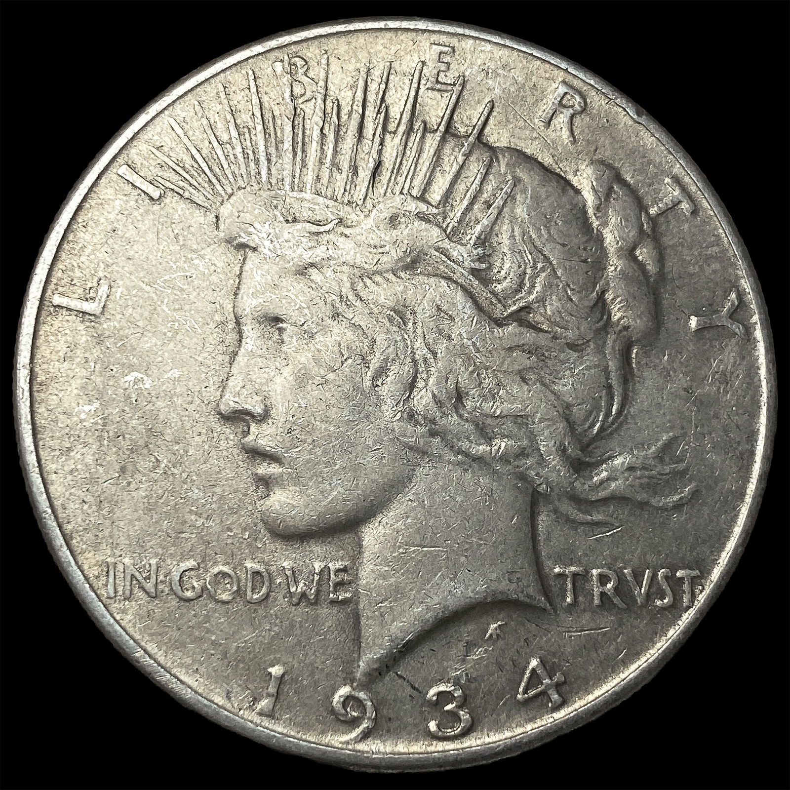 1934 Silver Peace Dollar HIGH GRADE (1 of 2)