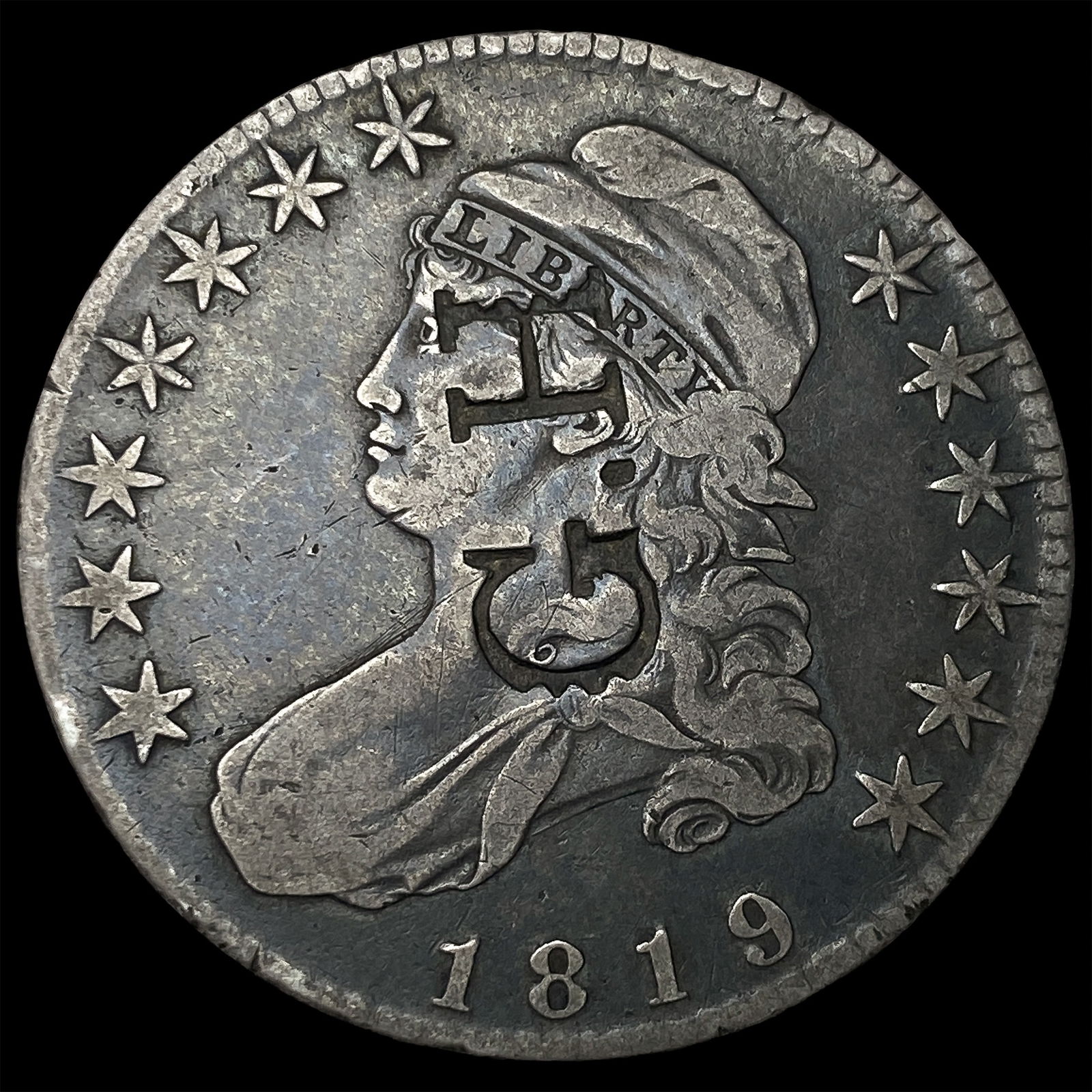 1819 Capped Bust Silver Half Dollar HIGH GRADE: 1819 Capped Bust Silver Half Dollar HIGH GRADE