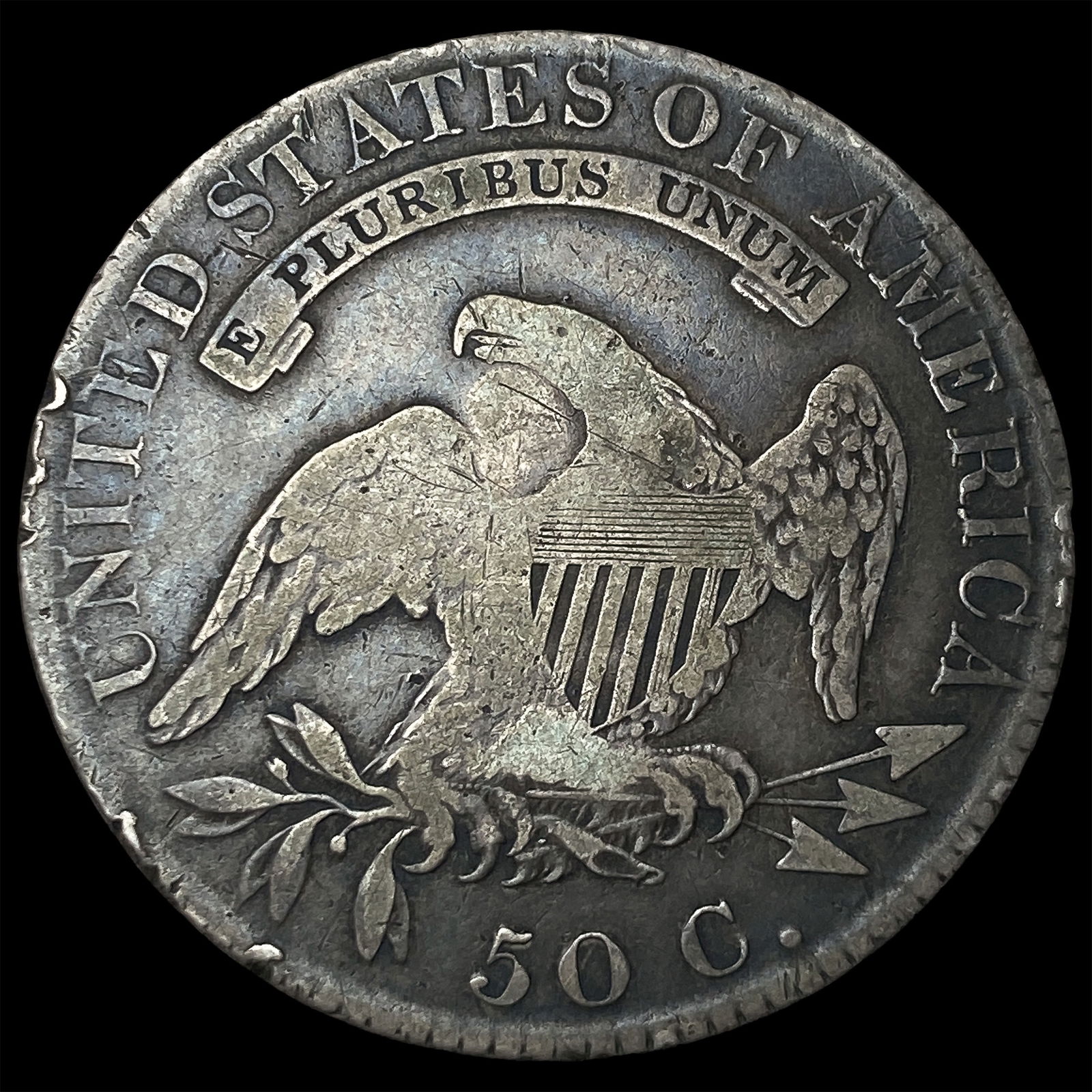 1819 Capped Bust Silver Half Dollar HIGH GRADE - 2