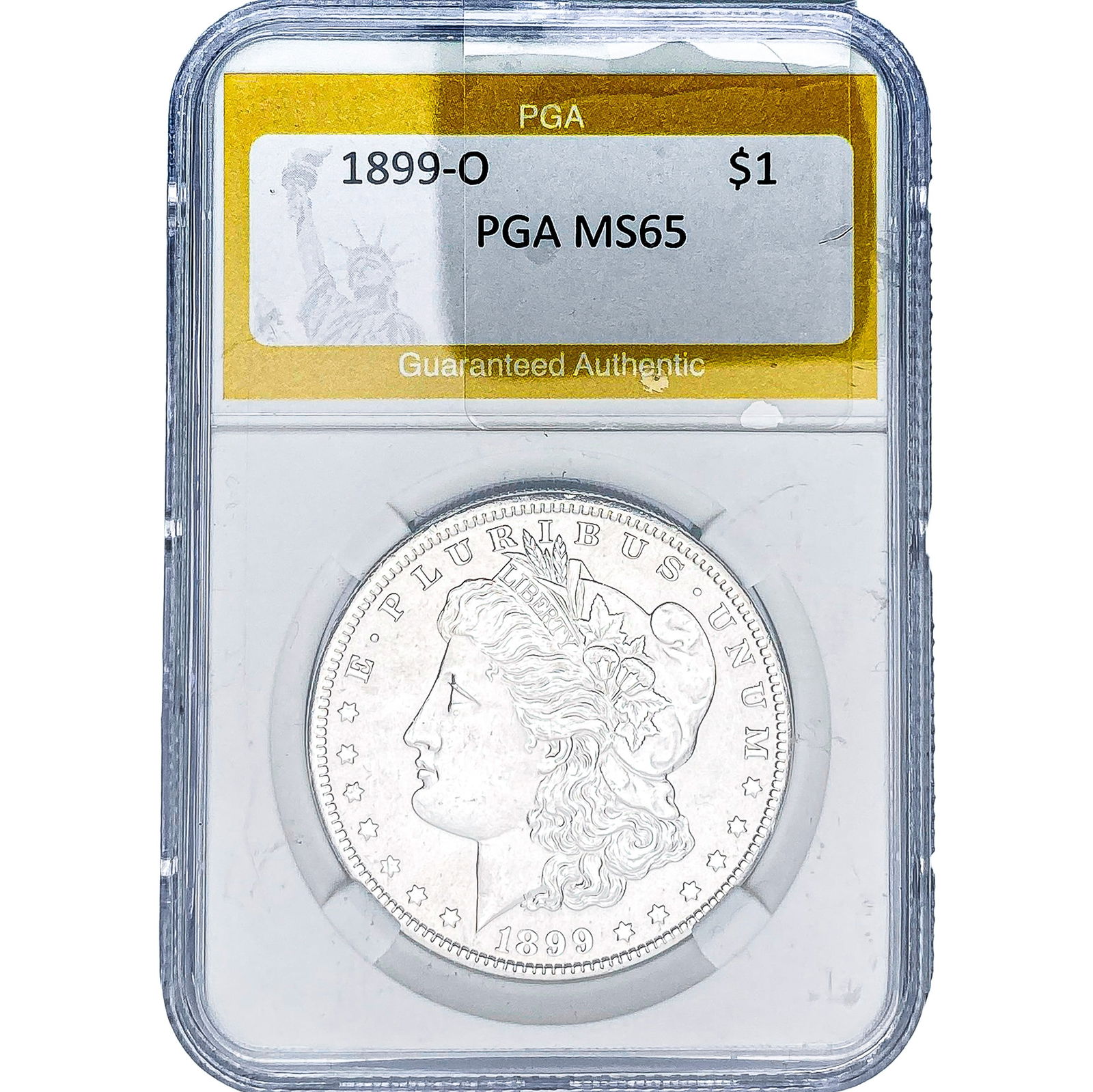 1899-O Morgan Silver Dollar PGA MS65: 1899-O Morgan Silver Dollar PGA MS65