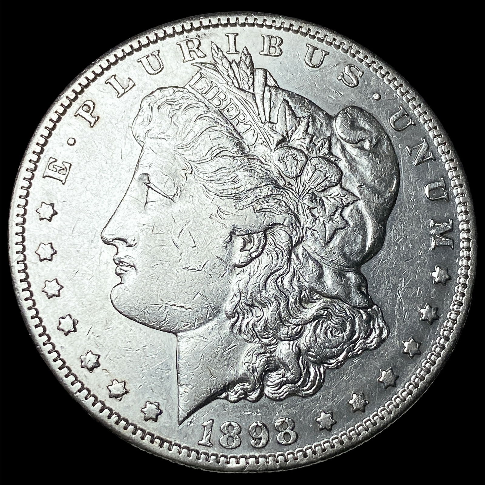 1898-S Silver Morgan Dollar CLOSELY UNCIRCULATED: 1898-S Silver Morgan Dollar CLOSELY UNCIRCULATED