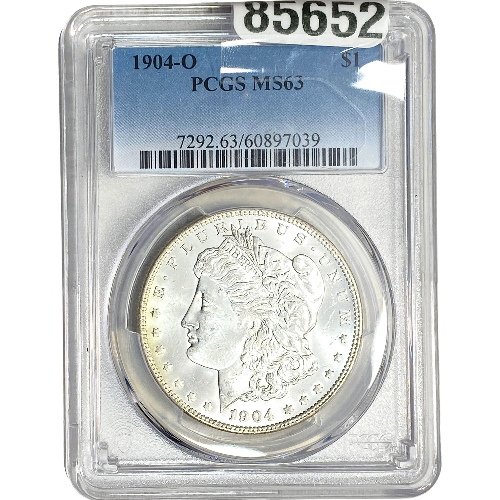 1904-O Morgan Silver Dollar PCGS MS63: 1904-O Morgan Silver Dollar PCGS MS63