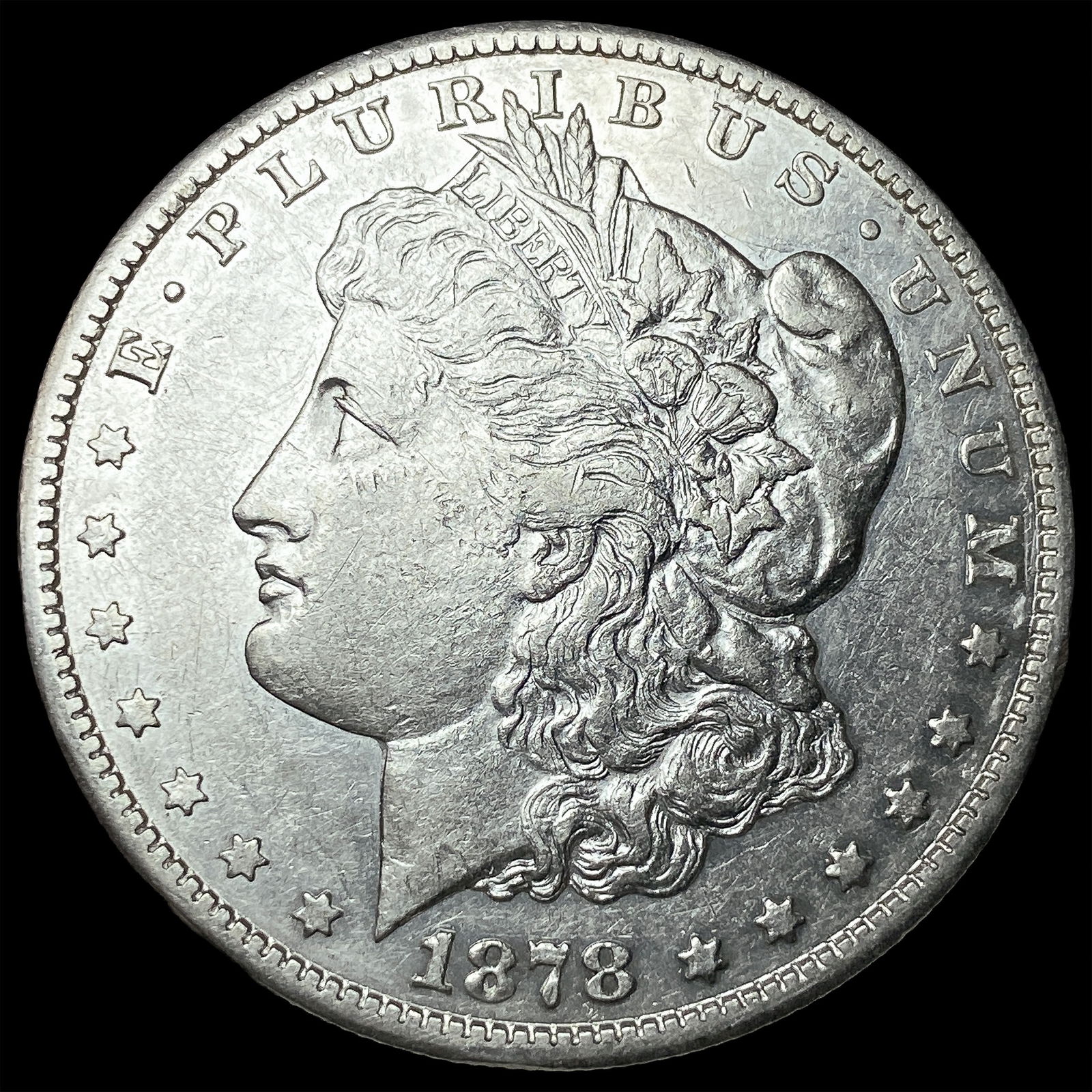 1878 Silver Morgan Dollar CLOSELY UNCIRCULATED: 1878 Silver Morgan Dollar CLOSELY UNCIRCULATED