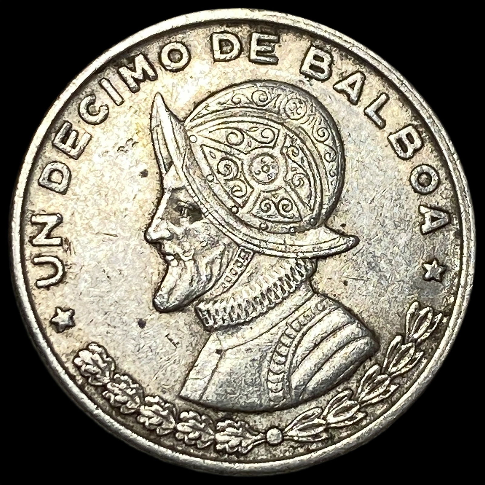 1961 Panama Silver 1/10 Balboa HIGH GRADE: 1961 Panama Silver 1/10 Balboa HIGH GRADE