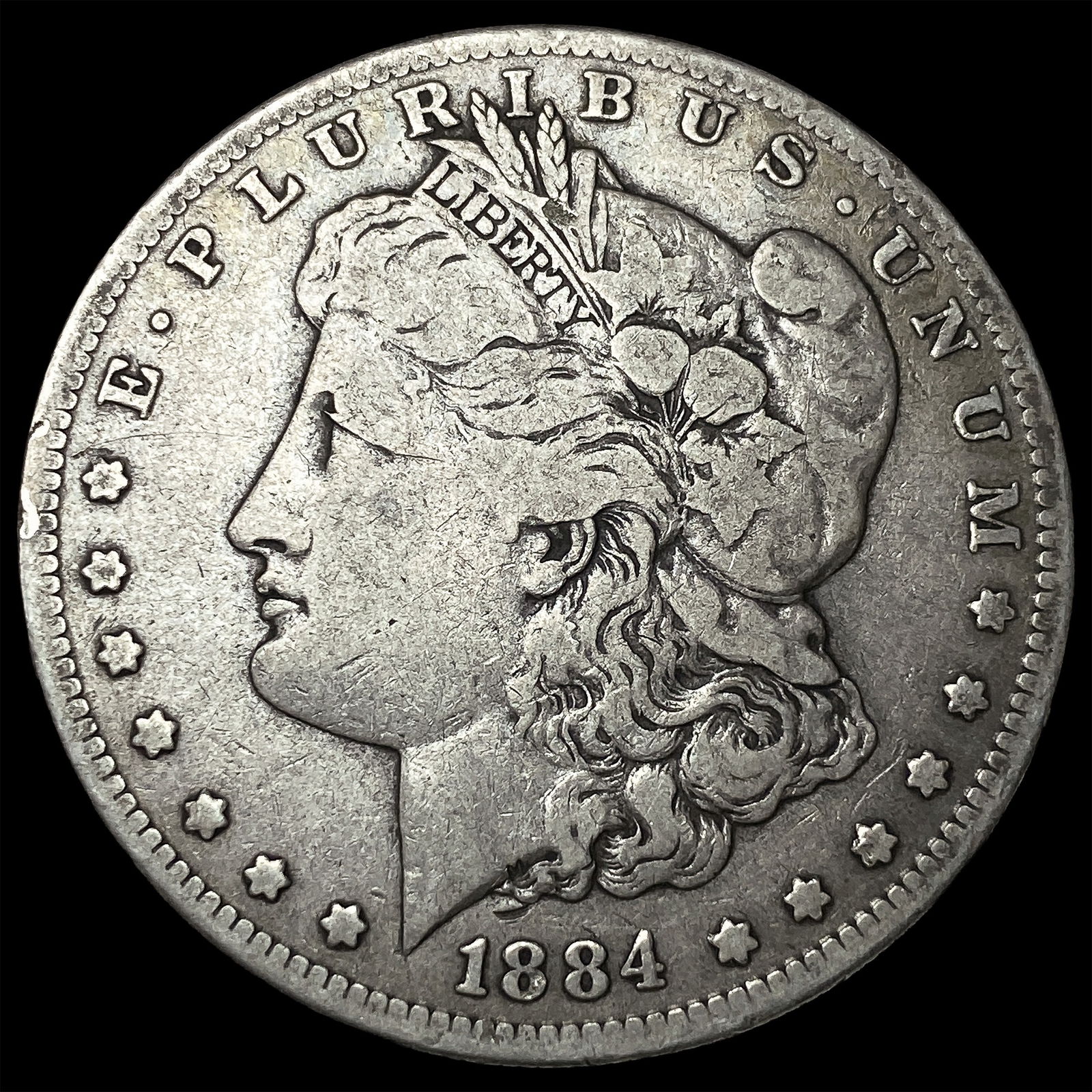 1884 Morgan Silver Dollar ABOUT UNCIRCULATED: 1884 Morgan Silver Dollar ABOUT UNCIRCULATED