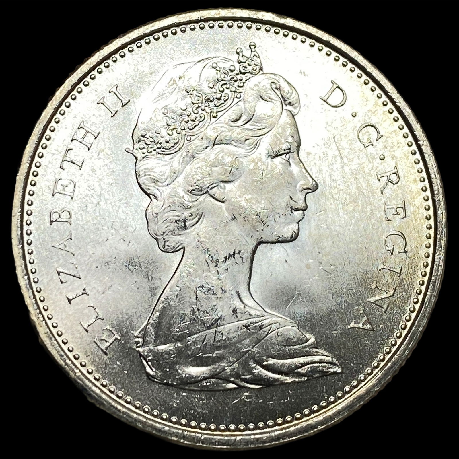 1966 Canada Silver 25 Cents GEM BU (1 of 2)