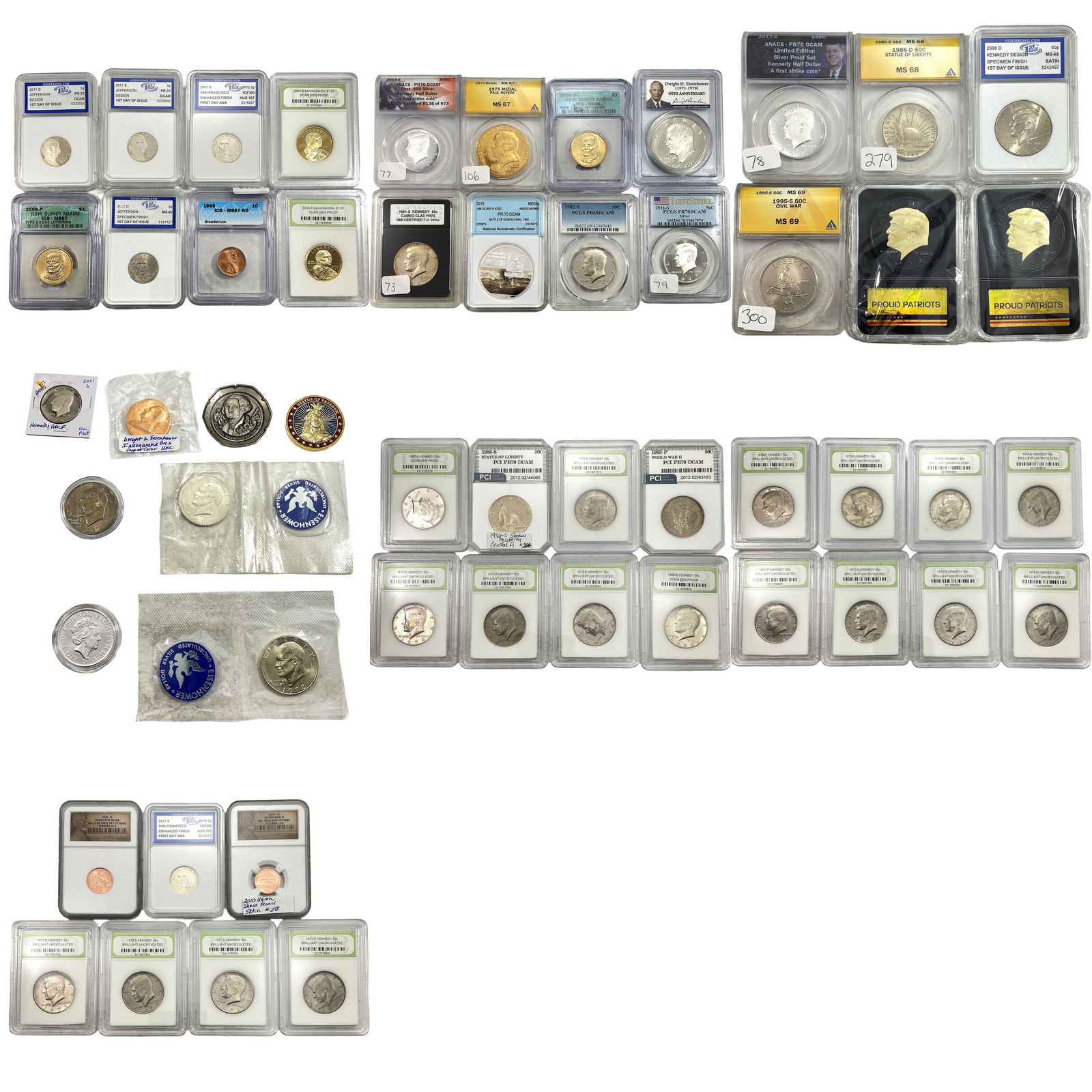 Various Dates Box of Various U.S. Coins: Various Dates Box of Various U.S. Coins