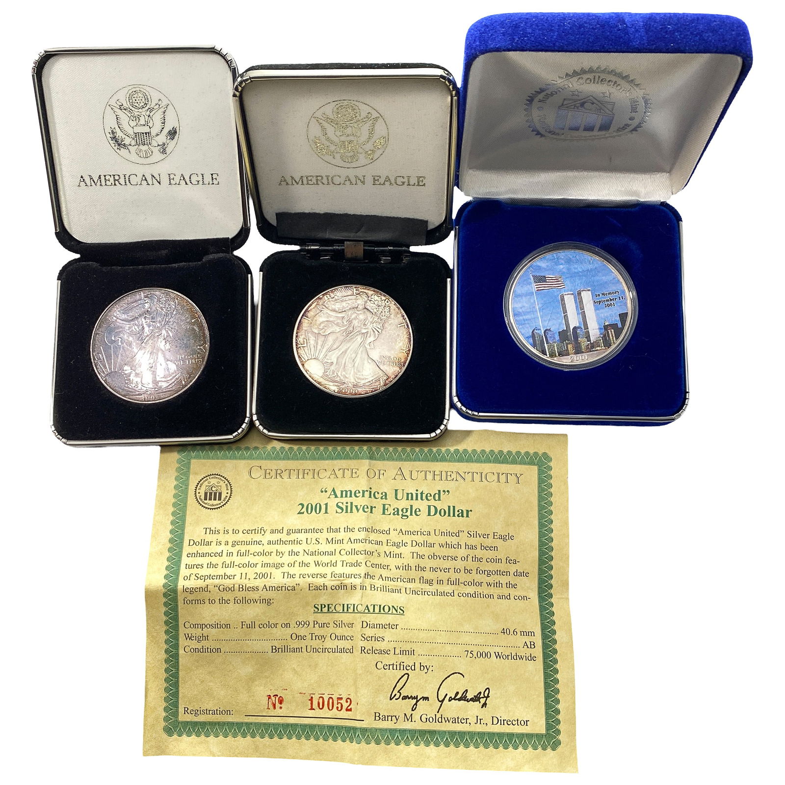 [3 Coins] 1993-2001 Silver Eagle: [3 Coins] 1993-2001 Silver Eagle