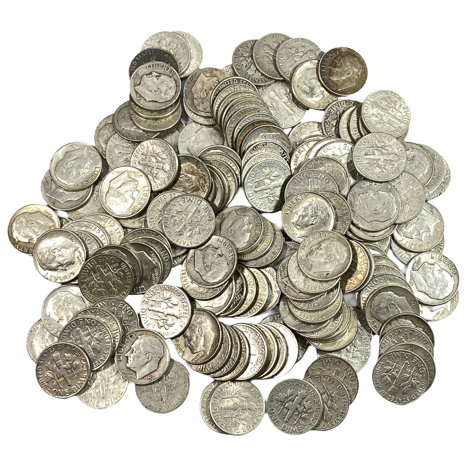 400 grams of unsearched Roosevelt Dimes: 400 grams of unsearched Roosevelt Dimes