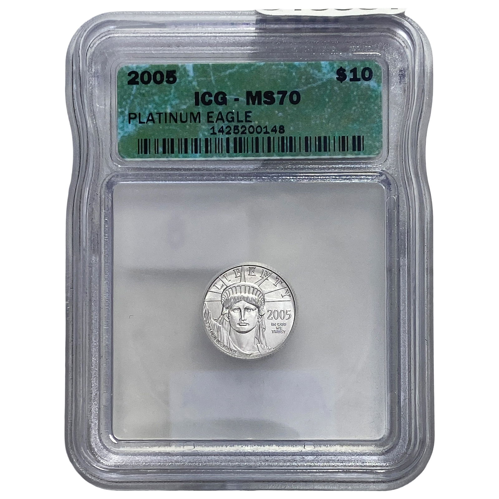 2005 Platnum Eagle $10 ICG MS70: 2005 Platnum Eagle $10 ICG MS70