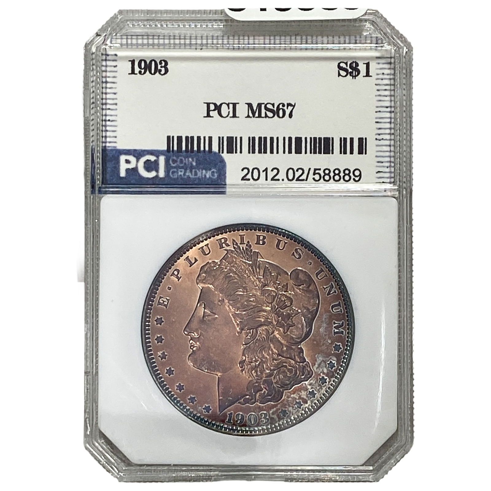 1903 Morgan Silver Dollar PCI MS67: 1903 Morgan Silver Dollar PCI MS67