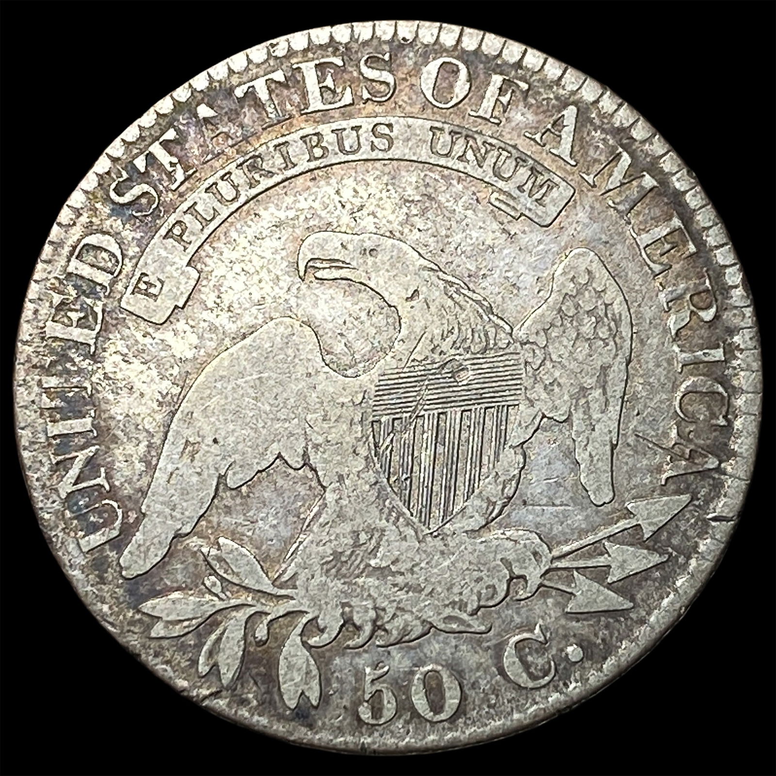 1823 Capped Bust Half Dollar NICELY CIRCULATED - 2