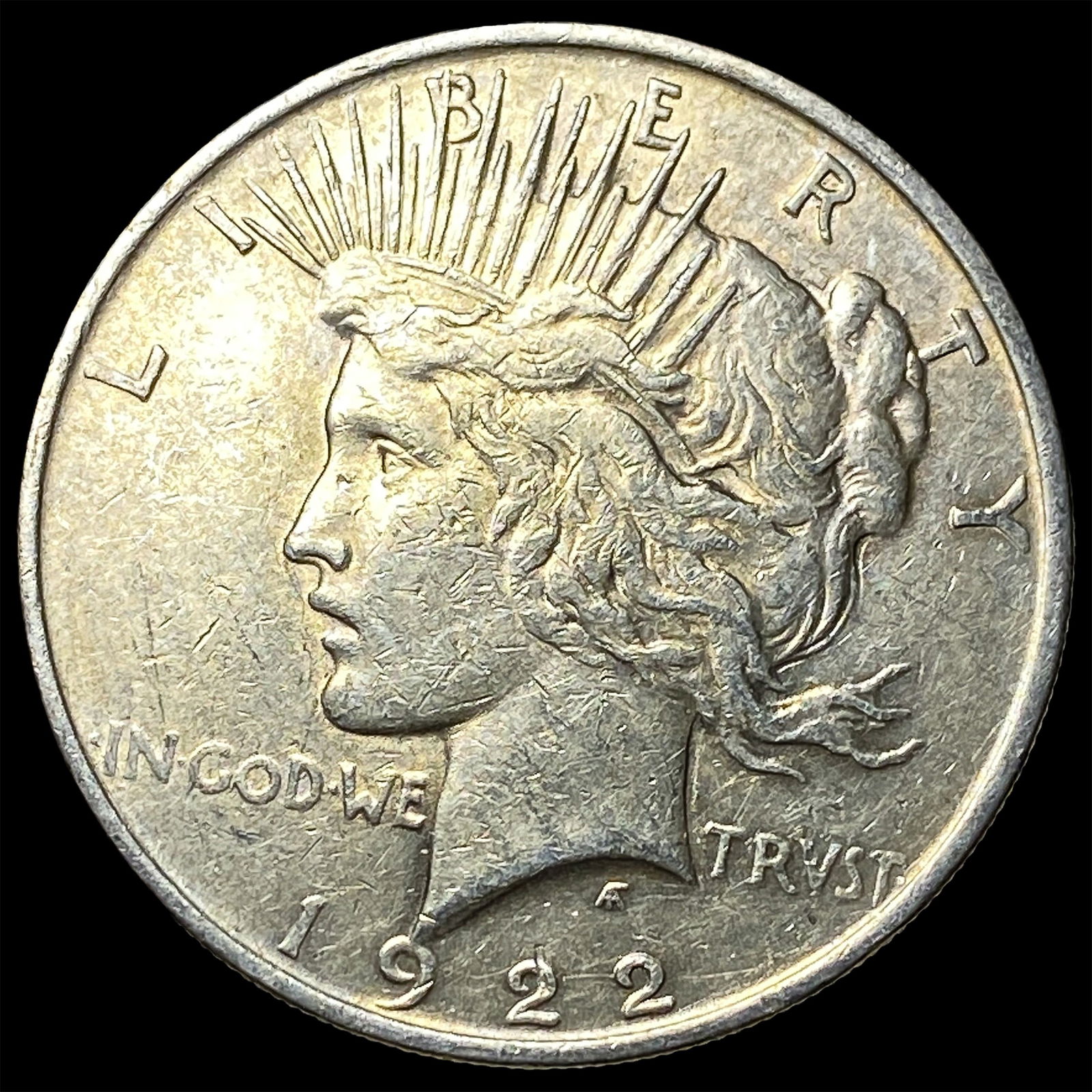 1922-S Silver Peace Dollar CLOSELY UNCIRCULATED: 1922-S Silver Peace Dollar CLOSELY UNCIRCULATED