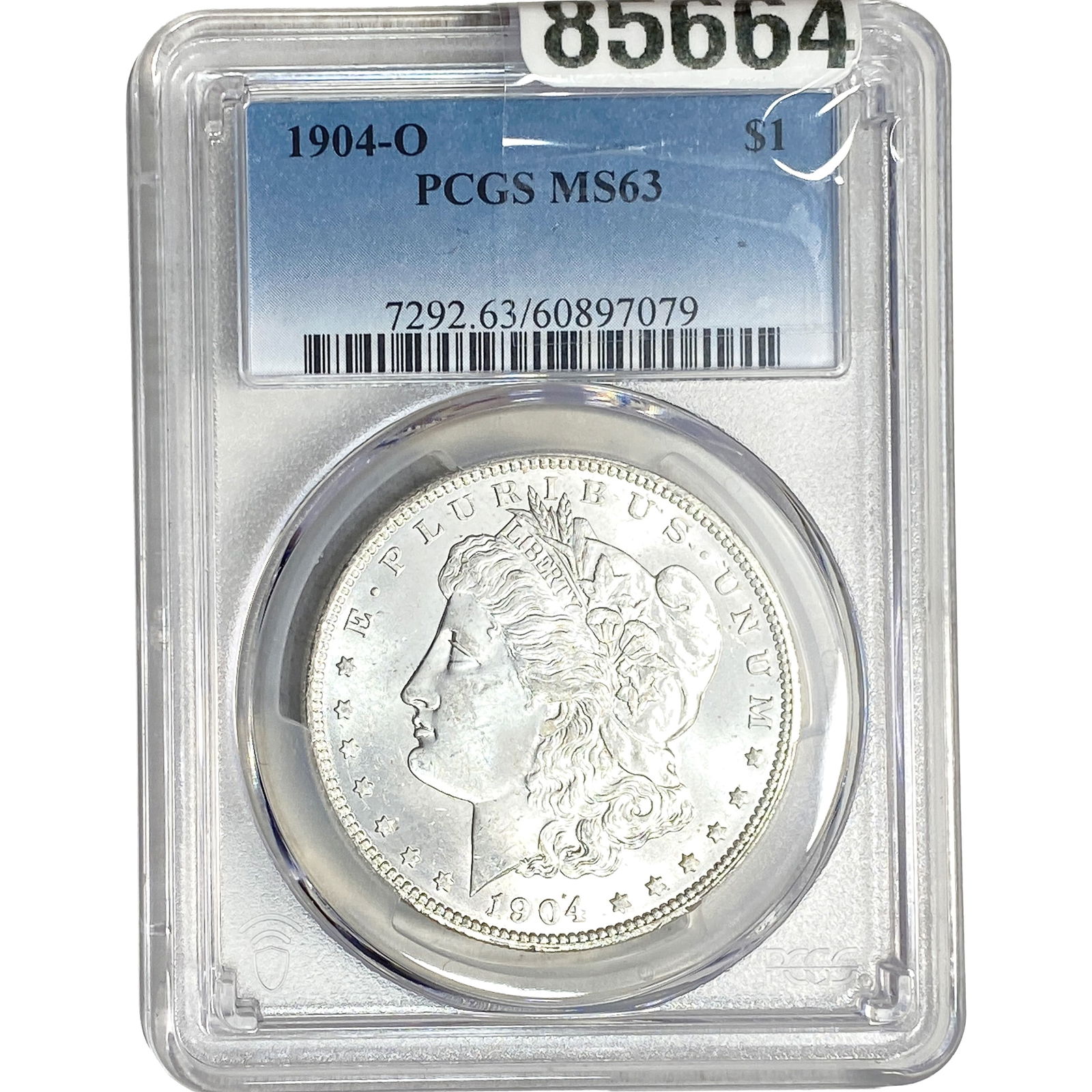 1904-O Morgan Silver Dollar PCGS MS63: 1904-O Morgan Silver Dollar PCGS MS63