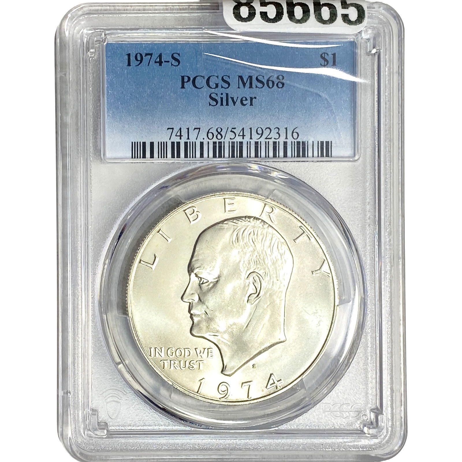 1974-S Eisenhower Dollar PCGS MS68 Silver: 1974-S Eisenhower Dollar PCGS MS68 Silver