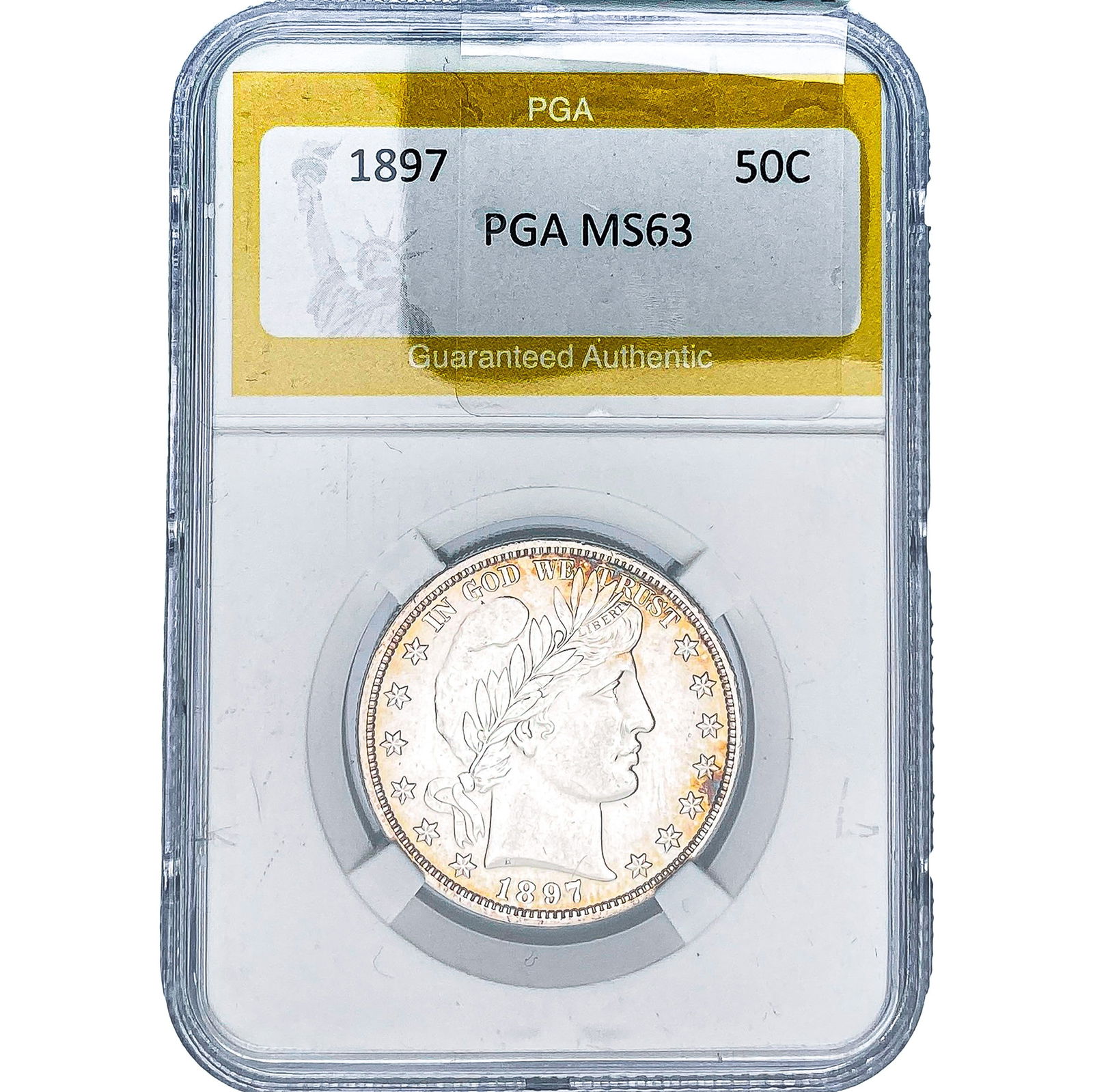 1897 Barber Half Dollar PGA MS63: 1897 Barber Half Dollar PGA MS63