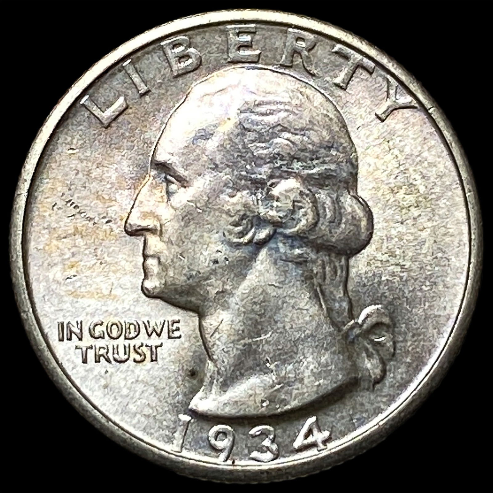 1934 Silver Washington Quarter UNCIRCULATED: 1934 Silver Washington Quarter UNCIRCULATED