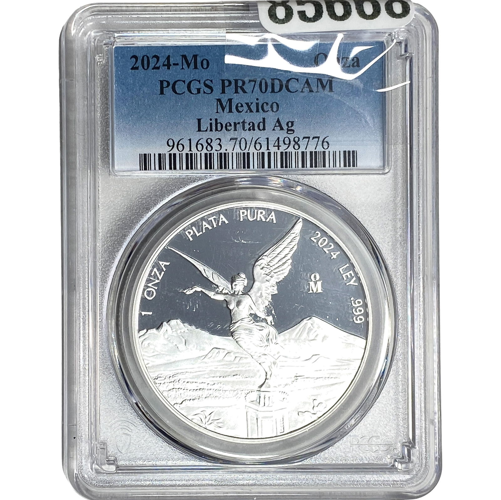 2024-Mo Mexico 1oz Silver Onza Libertad PCGS PR70 DCAM: 2024-Mo Mexico 1oz Silver Onza Libertad PCGS PR70 DCAM