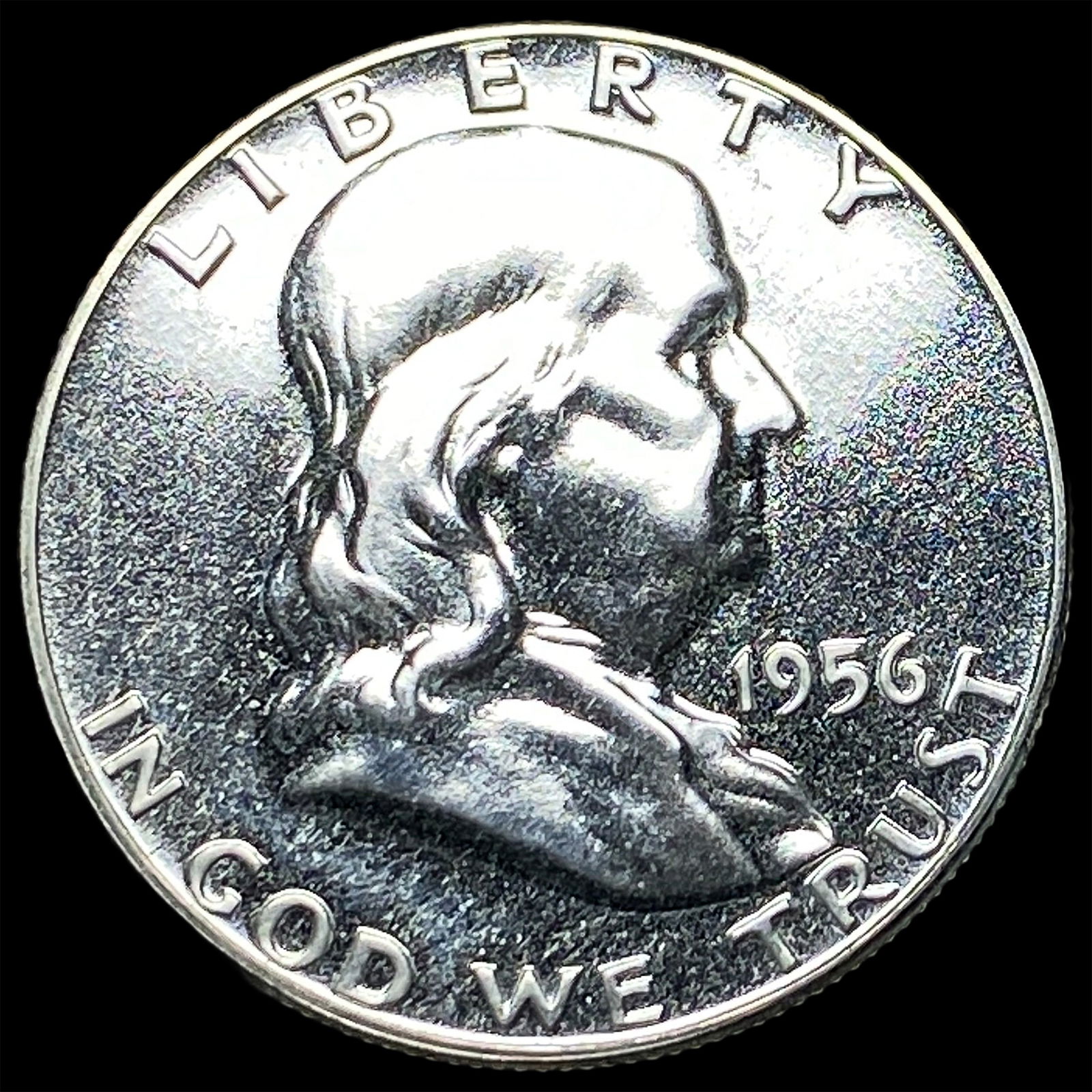 1956 Franklin Silver Half Dollar GEM PROOF: 1956 Franklin Silver Half Dollar GEM PROOF