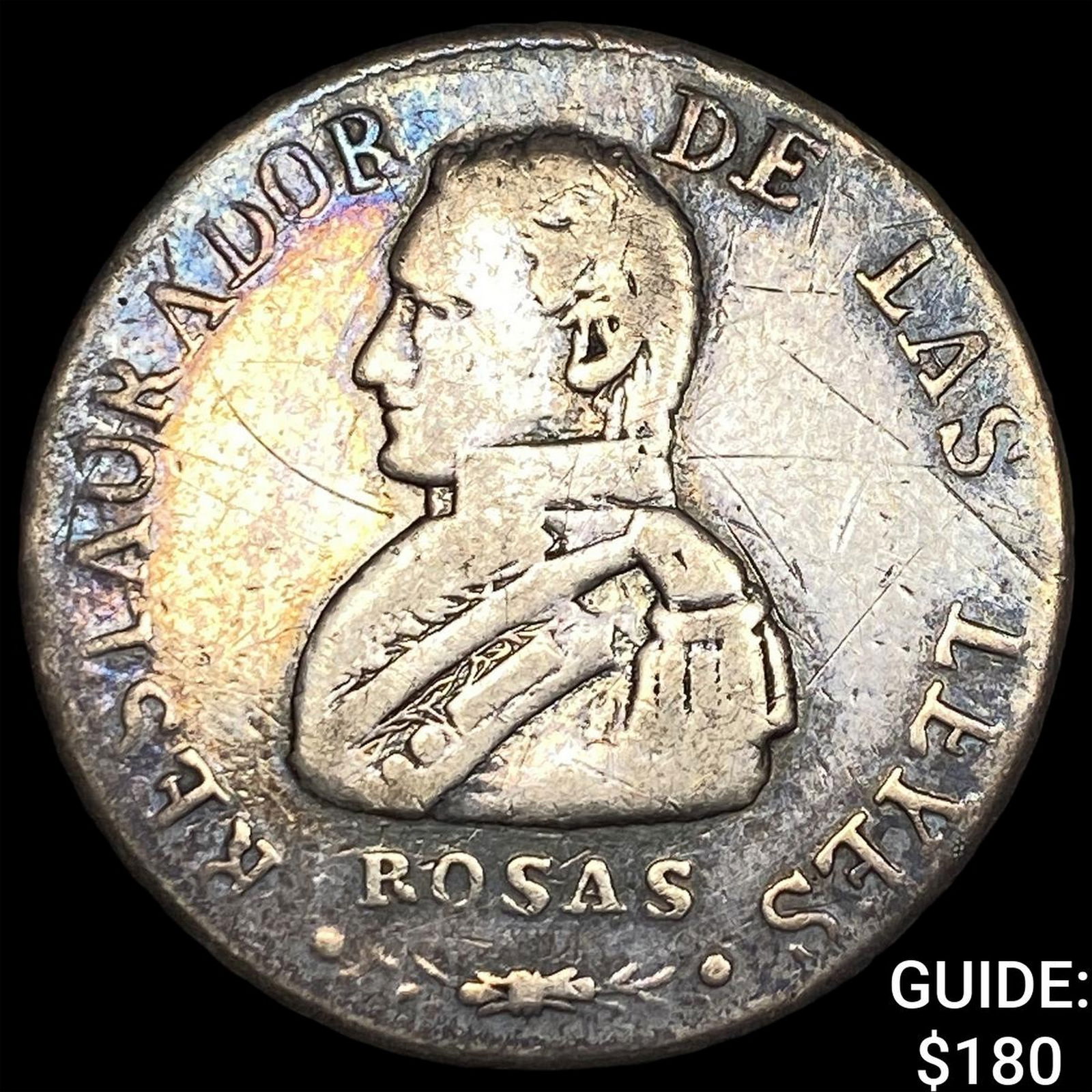 1842 Argentina Silver 2 Reales CLOSELY UNCIRCULATED: 1842 Argentina Silver 2 Reales CLOSELY UNCIRCULATED