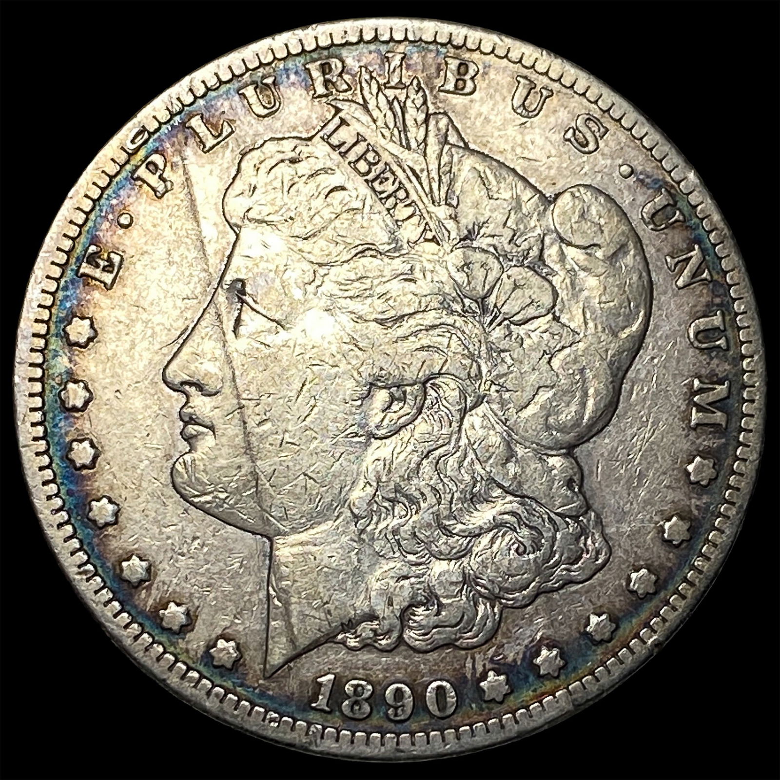 1890-S Silver Morgan Dollar NEARLY UNCIRCULATED (1 of 2)