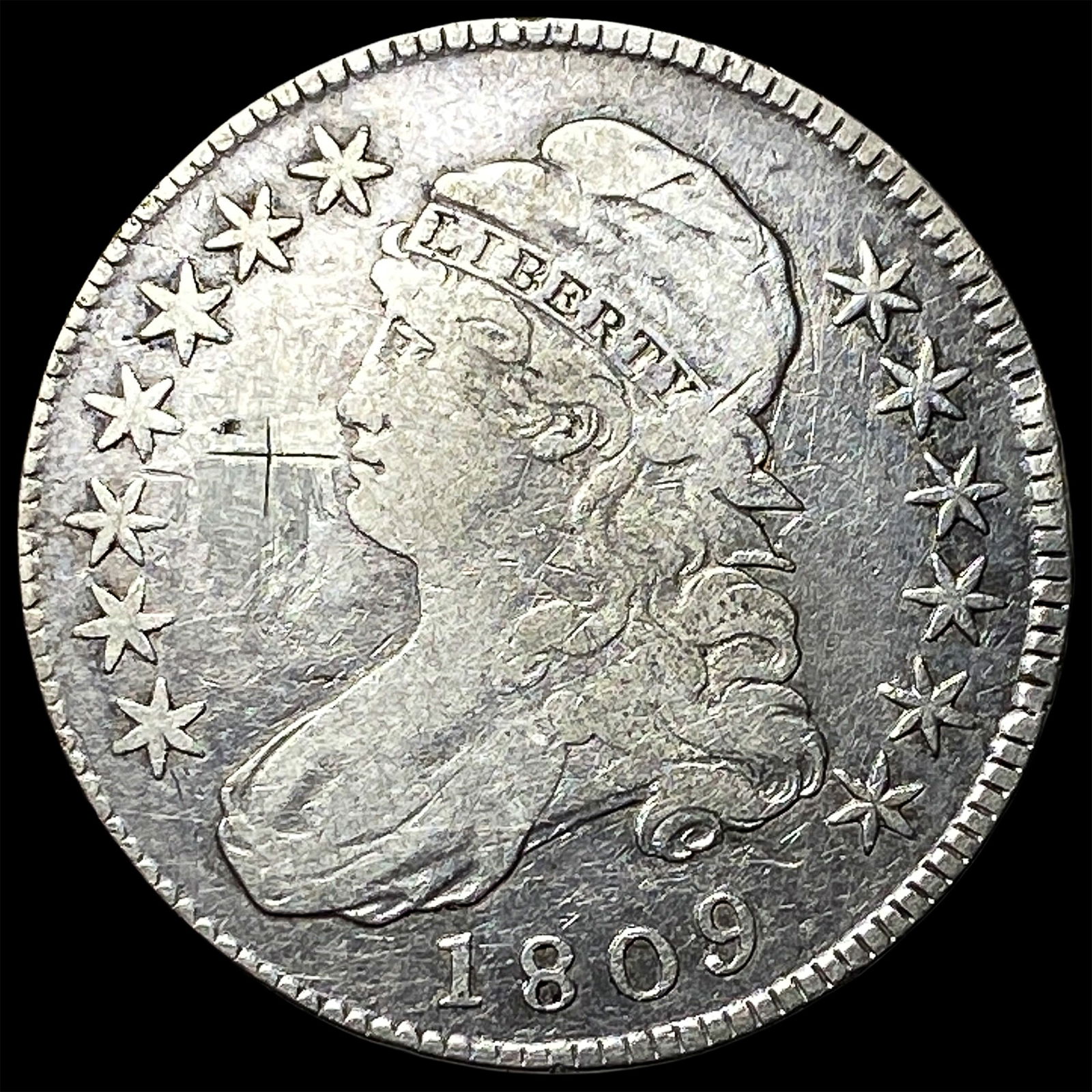 1809 Capped Bust Half Dollar LIGHTLY CIRCULATED (1 of 2)