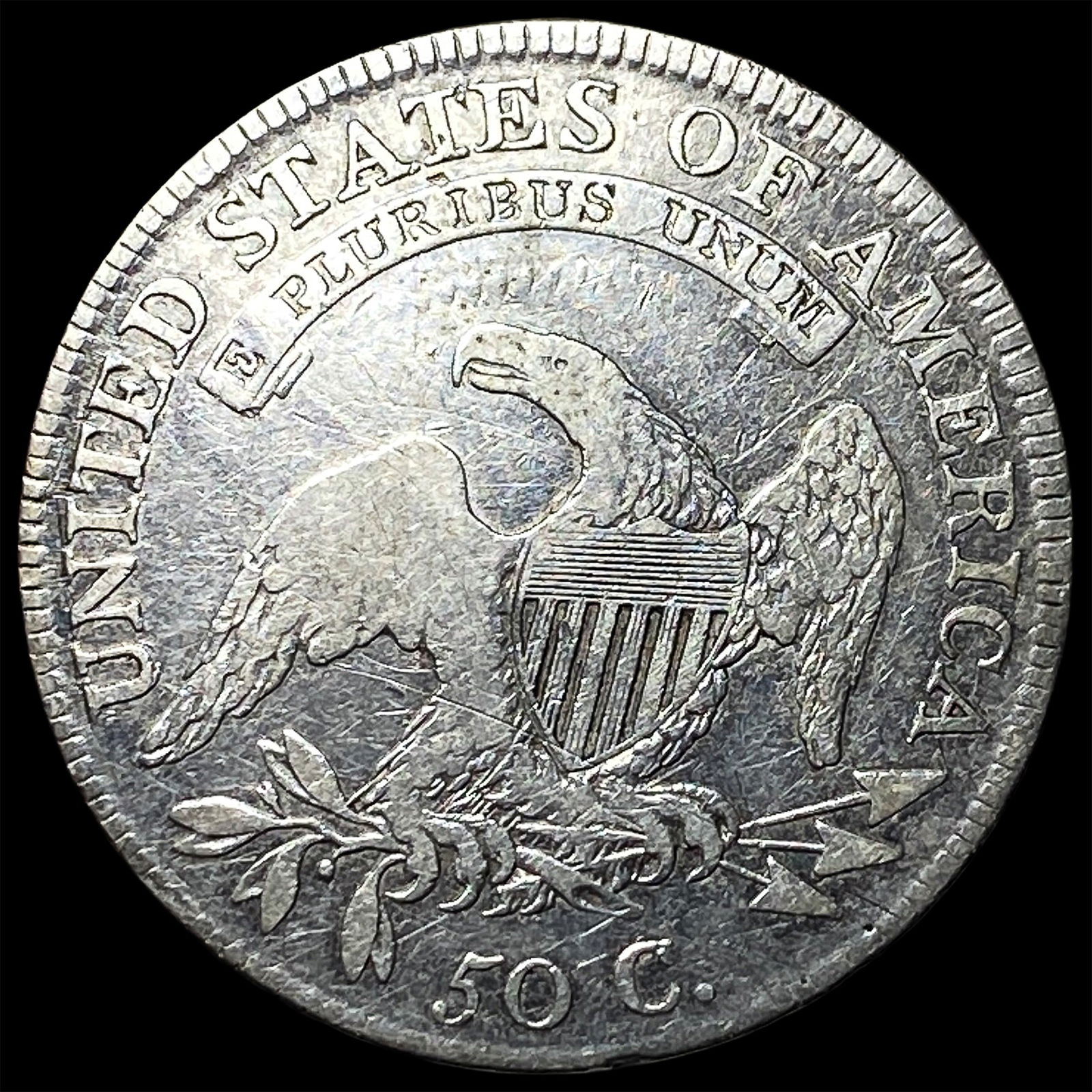 1809 Capped Bust Half Dollar LIGHTLY CIRCULATED - 2