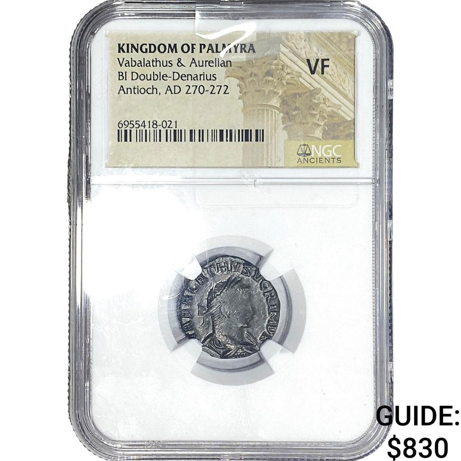 Palmyrian Empire 270-272 AD Vabalathus & Aurelian Bi Antoninianus NGC VF (1 of 2)