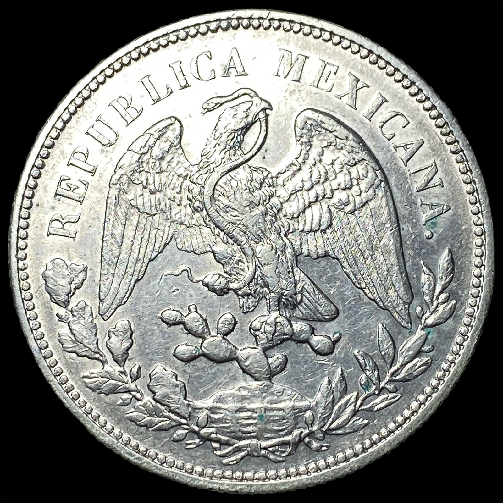 1908-Mo Silver Peso Mexico UNCIRCULATED: 1908-Mo Silver Peso Mexico UNCIRCULATED