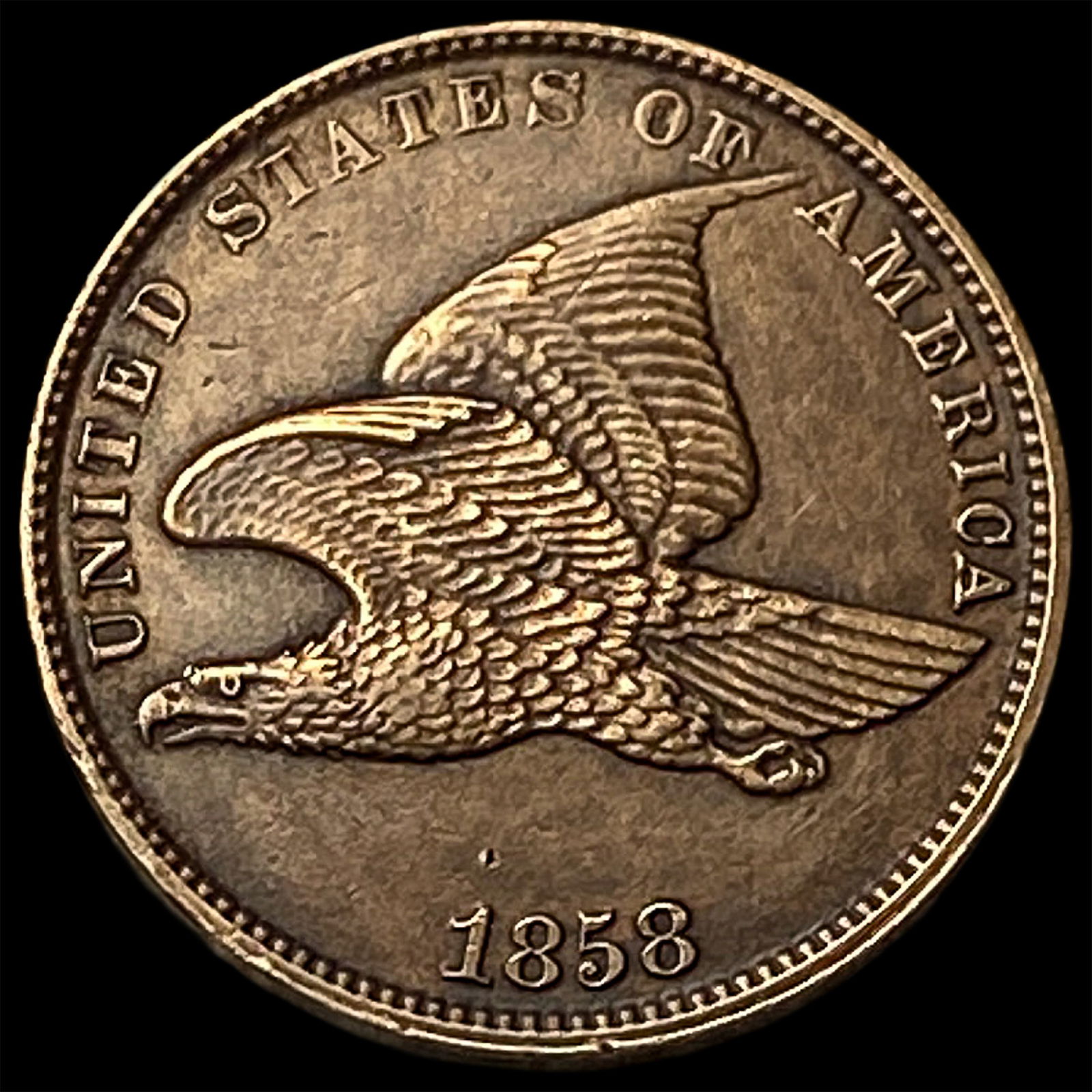 1858 Flying Eagle Cent CHOICE AU (1 of 2)