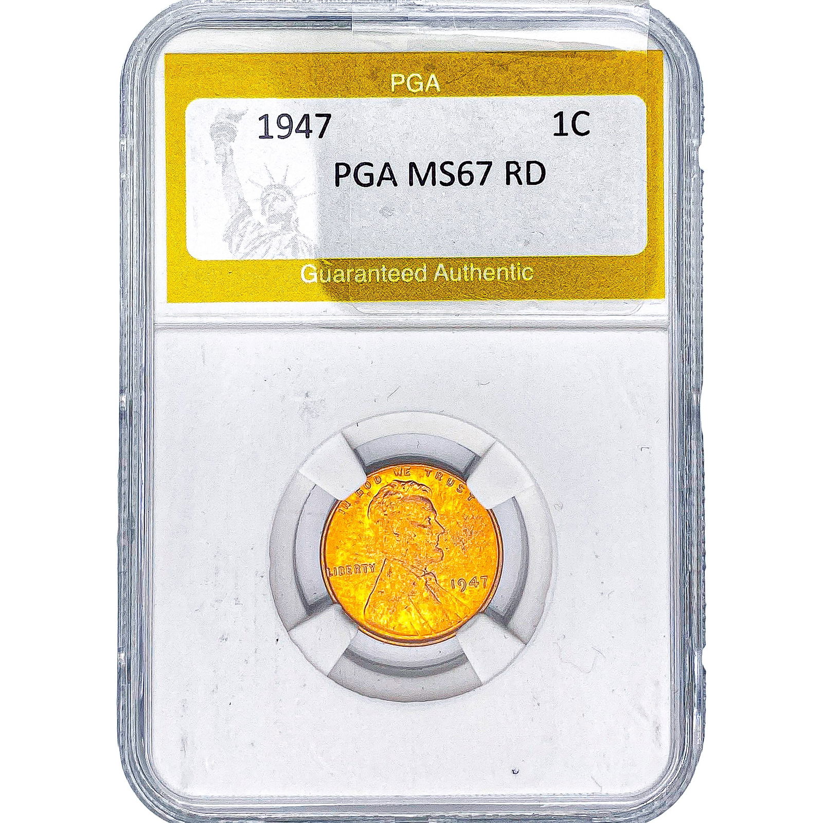 1947 Wheat Cent PGA MS67 RD: 1947 Wheat Cent PGA MS67 RD